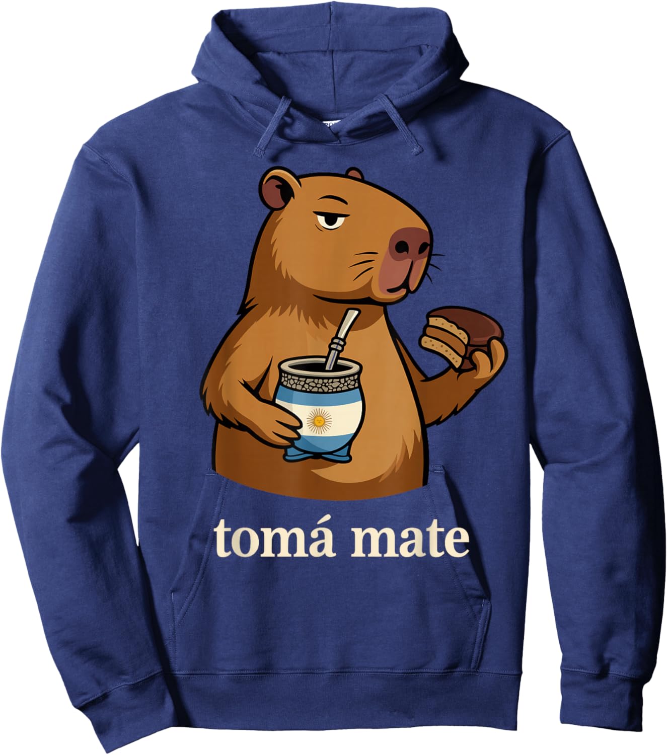 Argentinier Capybara Yerba Mate Argentinien Argentinien Alfajor Hoodie - Hoodie | Navy