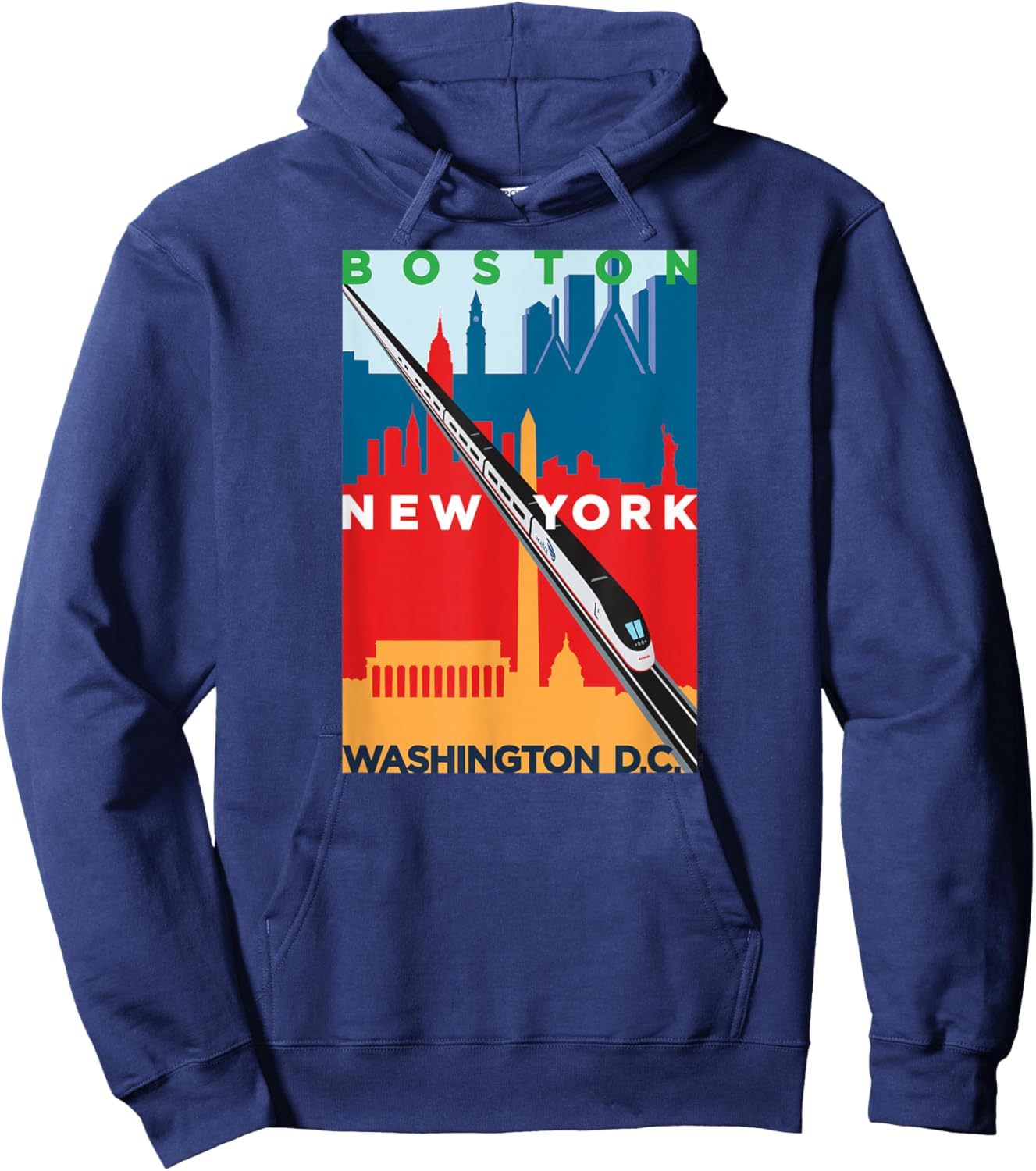 Acela (Boston-NY-DC) Hoodie - Hoodie | Navy