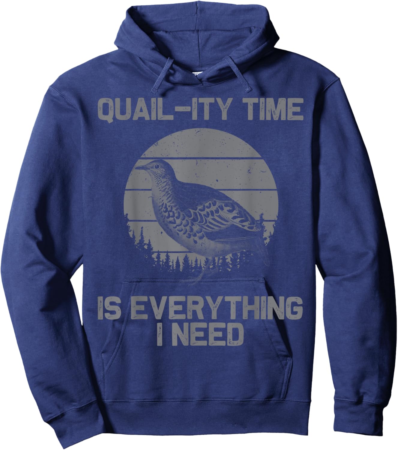 Cool Quail Women Bird Hunter Farmer Hunting Birding Hoodie - Hoodie | Navy