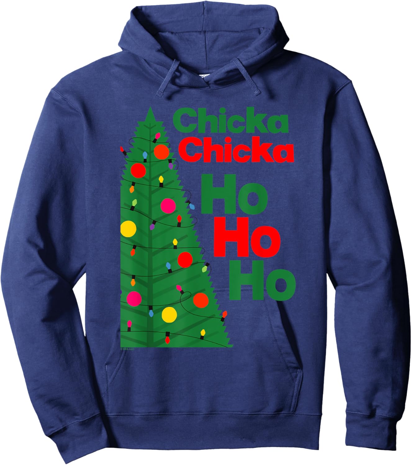 Chicka Chicka Boom Boom Christmas, Ho Ho Ho Hoodie - Hoodie | Navy