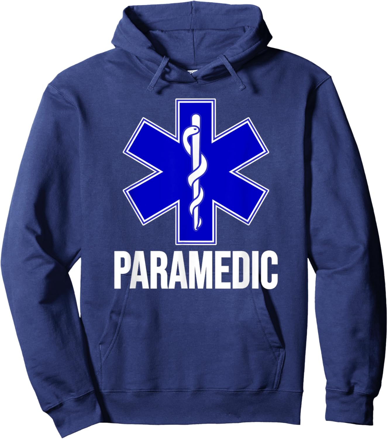 Paramedic Star of Life Emt Ems Ambulance Uniform Costume Hoodie - Hoodie | Navy