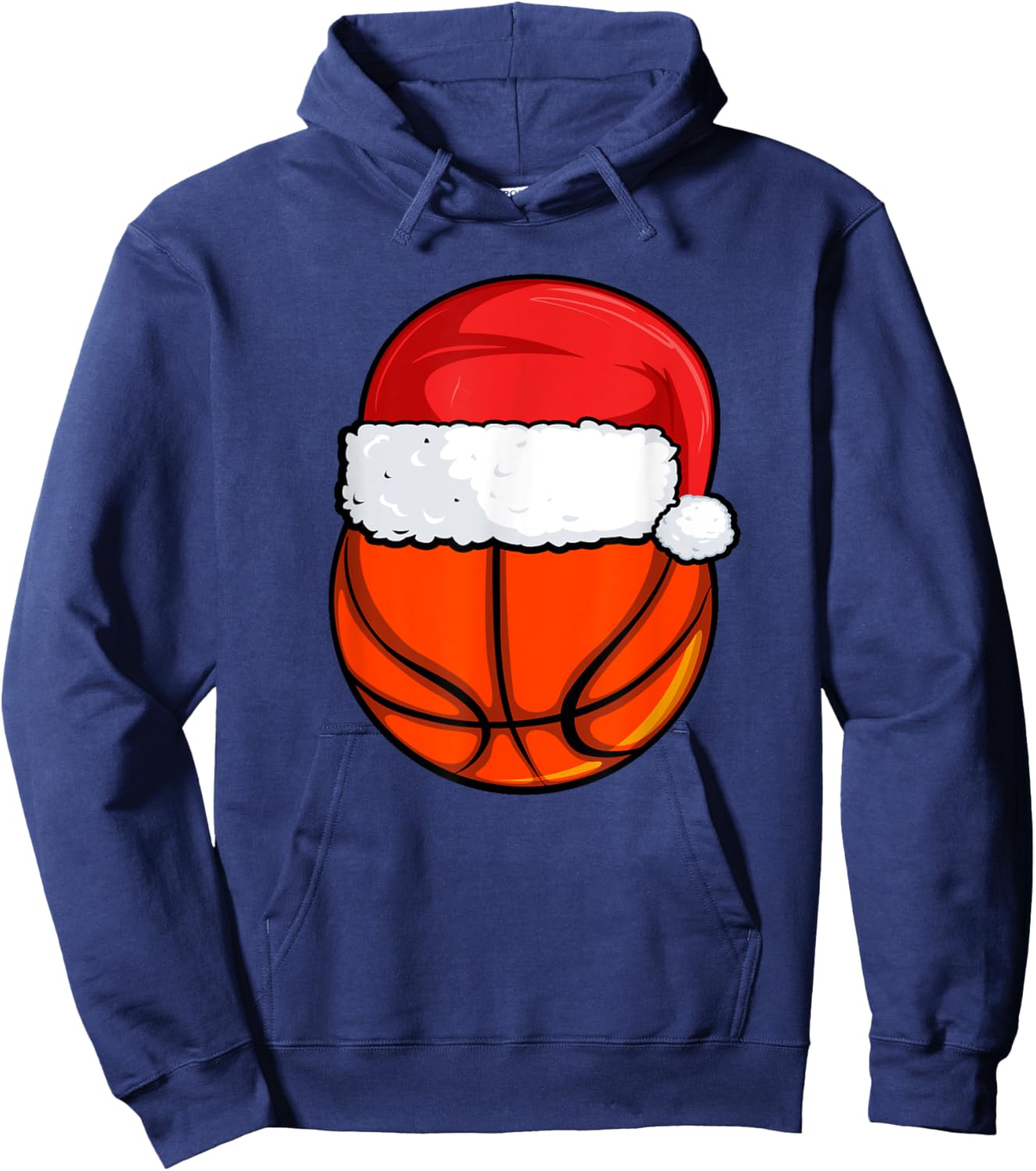 Christmas Basketball Pajama, Basketball Sweater Boys Men Hoodie - Hoodie | Navy
