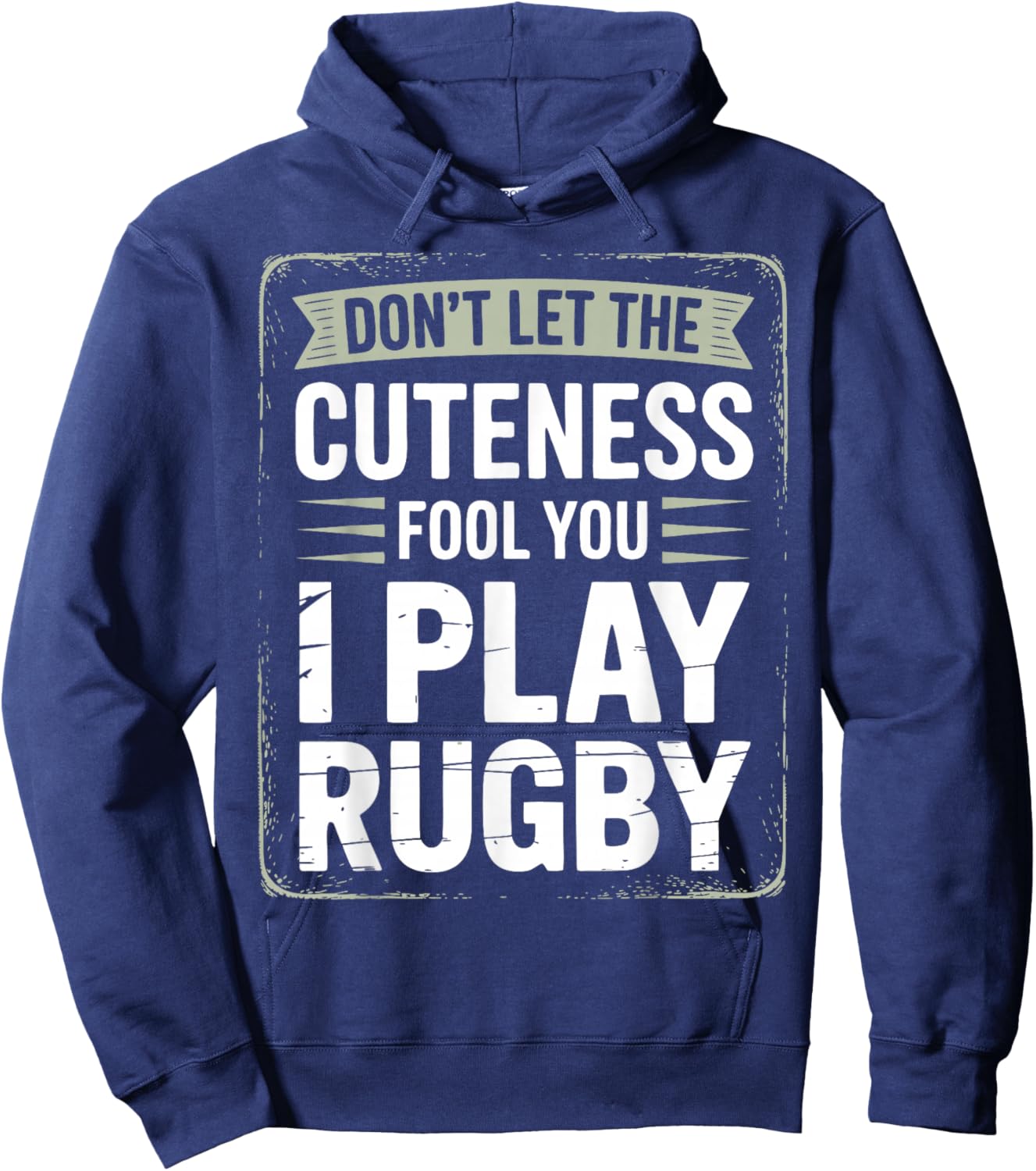 Rugby Player Kids Woman Rugby Girl Plays Rugby Hoodie - Hoodie | Navy