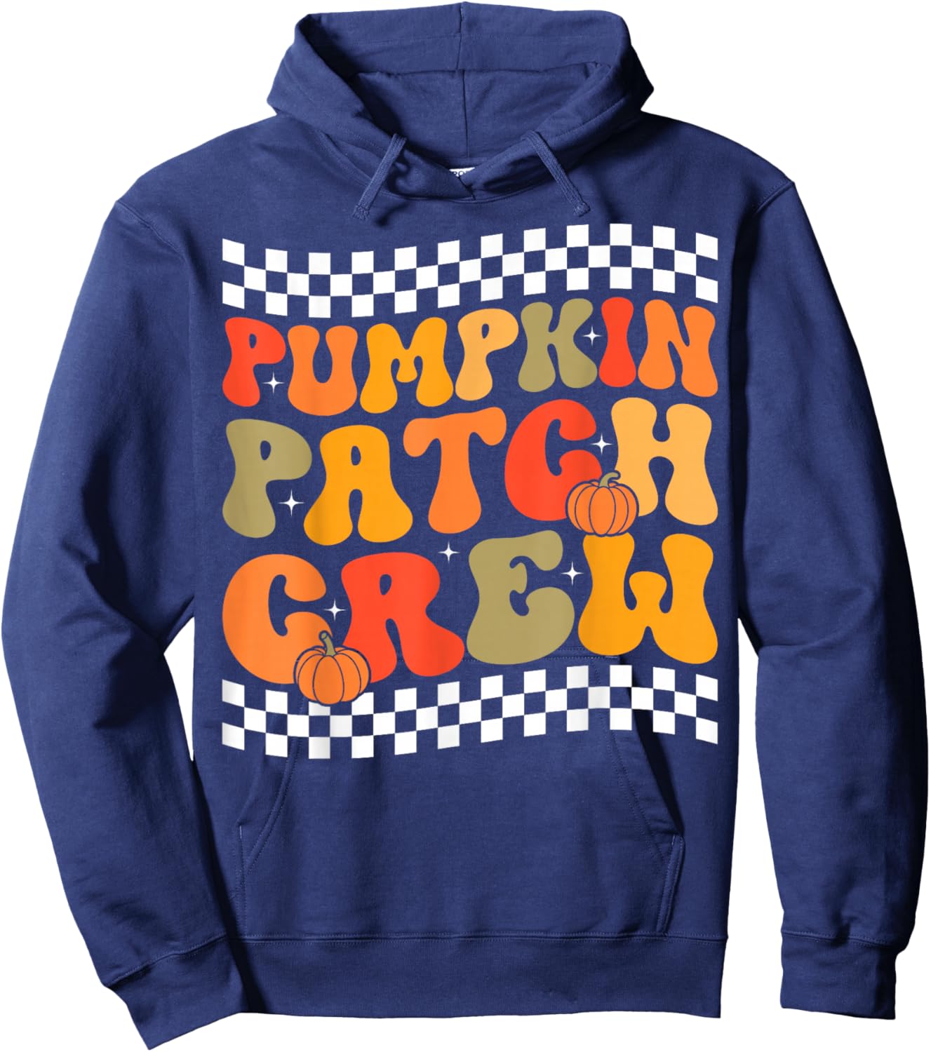 Pumpkin Patch Crew Matching Family Fall Autumn Thanksgiving Hoodie - Hoodie | Navy