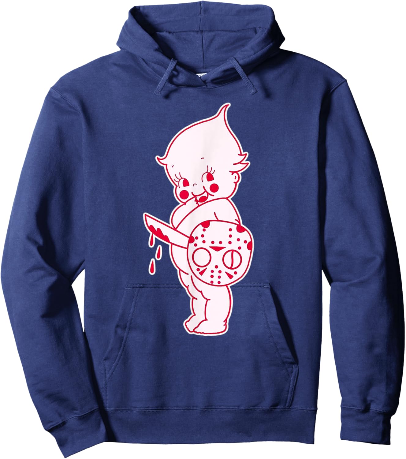 Kewpie Baby Horror Halloween Spooky Scary Hoodie - Hoodie | Navy