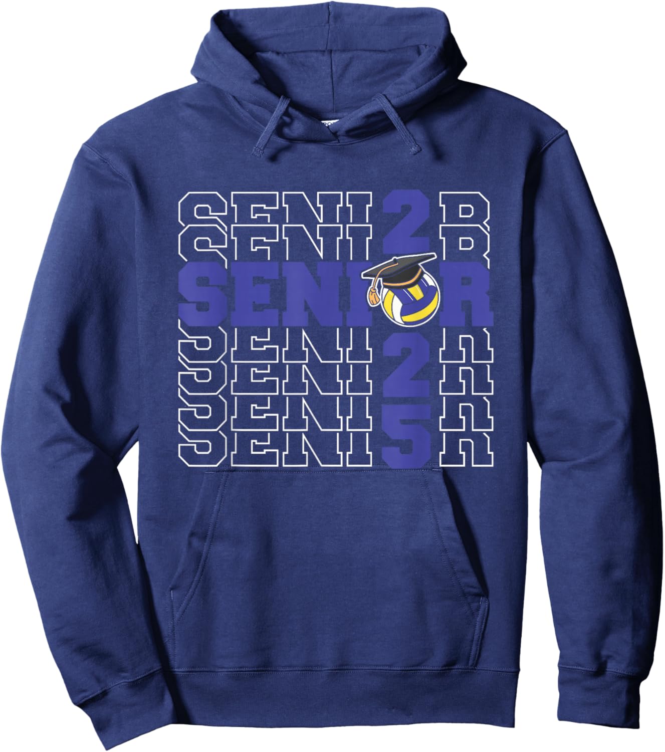 Class of 2025 Volleyball Senior Night Hoodie - Hoodie | Navy