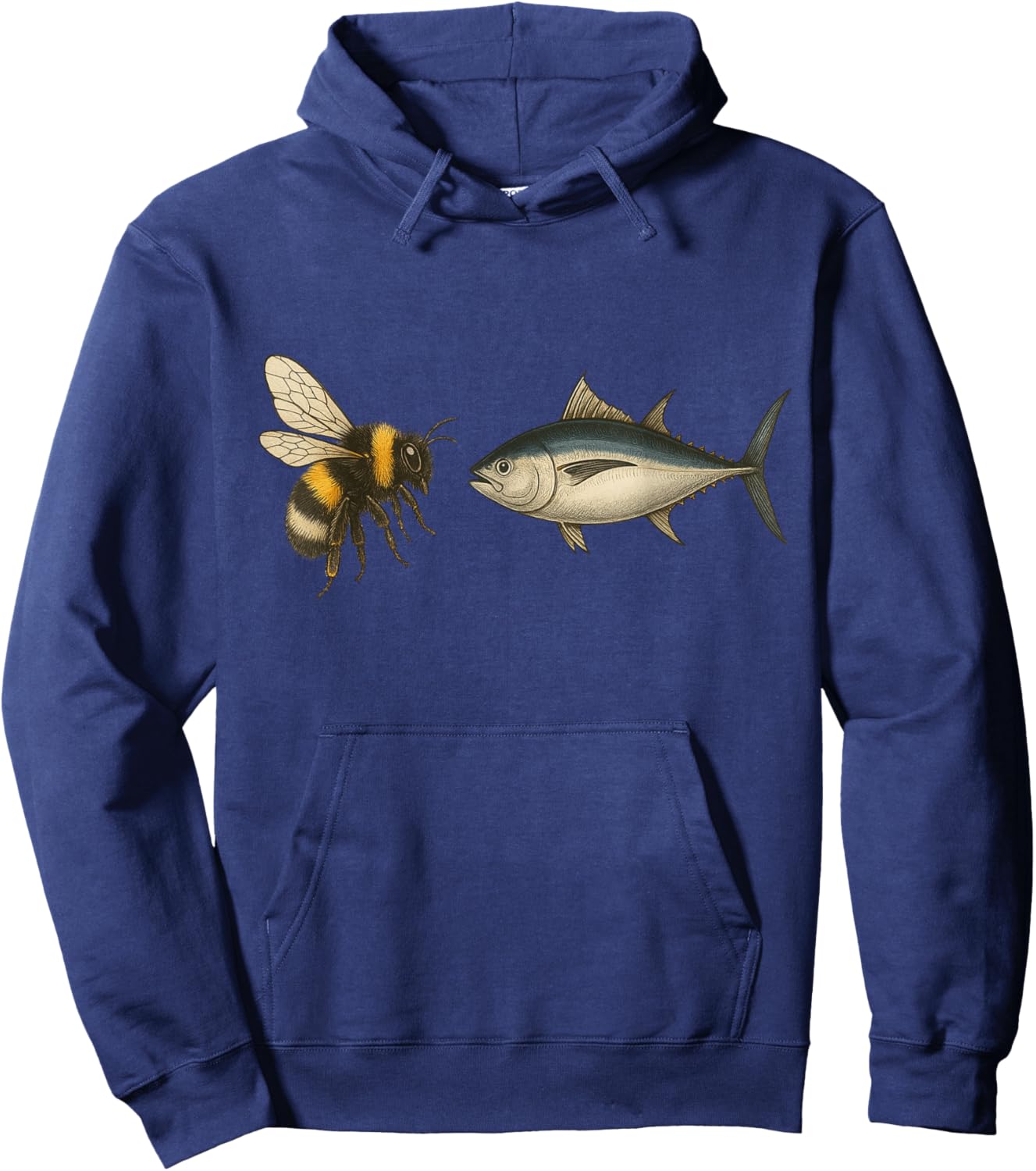 Bumble Bee Tuna Funny Animal Wordplay Humor Hoodie - Hoodie | Navy
