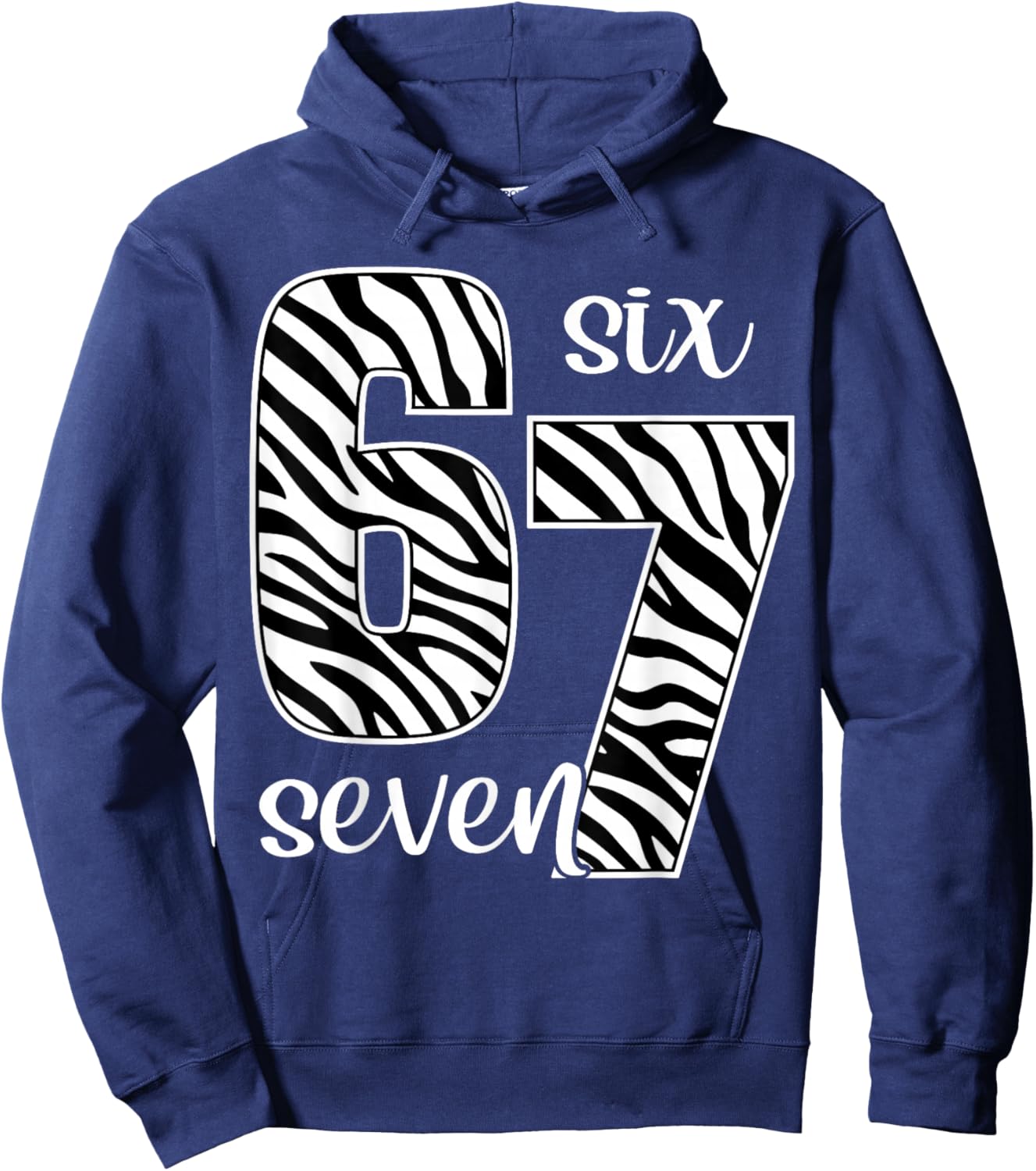 Zebra Print Teens Kids Boys 6-7 Hoodie - Hoodie | Navy