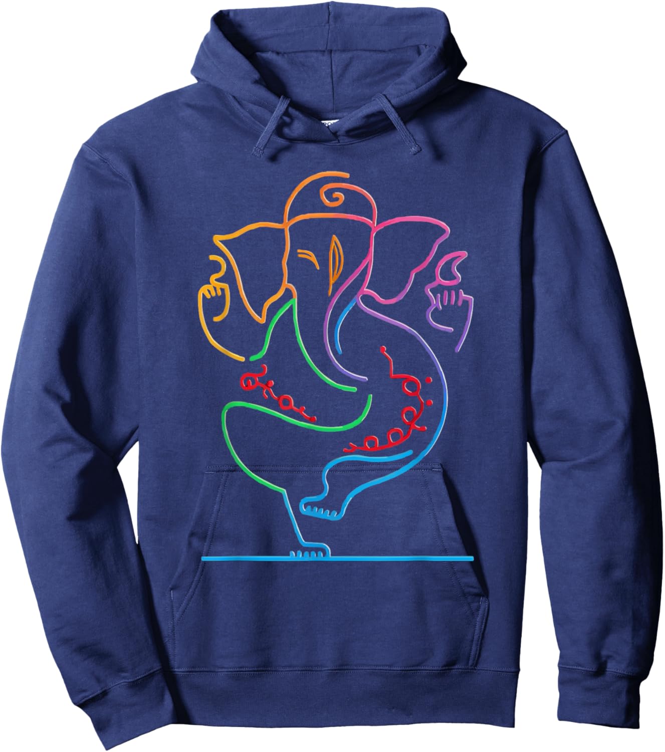 Ganesh Chaturthi Hindu Festival Elephant Lord Ganesha Hoodie - Hoodie | Navy