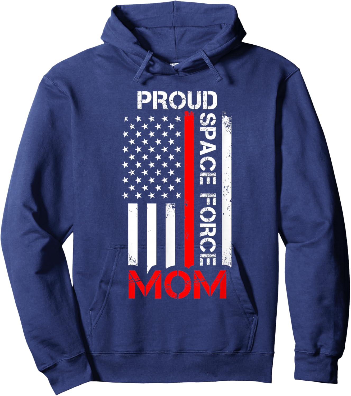 Proud Space Force Mom Hoodie - Hoodie | Navy