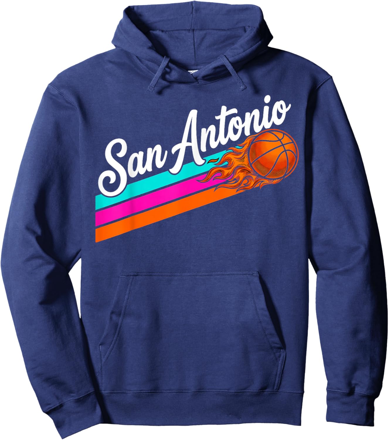 San Antonio Texas TX Vintage Design Men Women Kids Hoodie - Hoodie | Navy