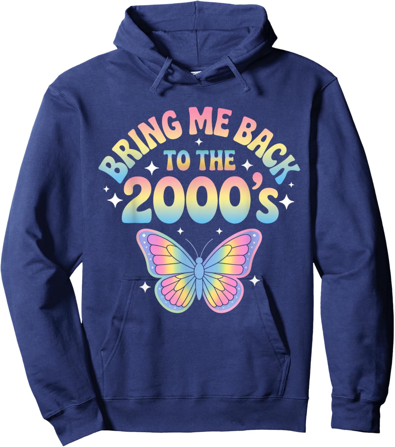 Back to Y2K - Bring Me Back to The 2000's Hoodie - Hoodie | Navy