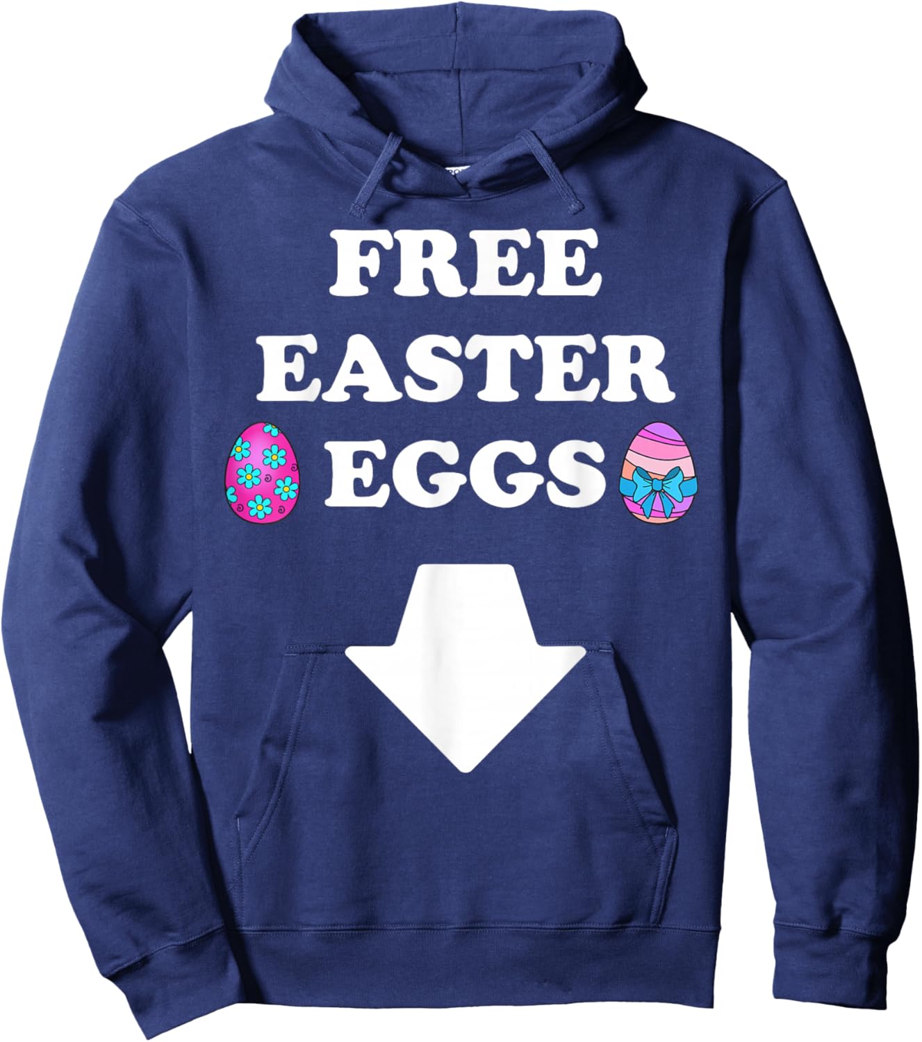 Funny Inappropriate Easter Men Hoodie - Hoodie | Navy
