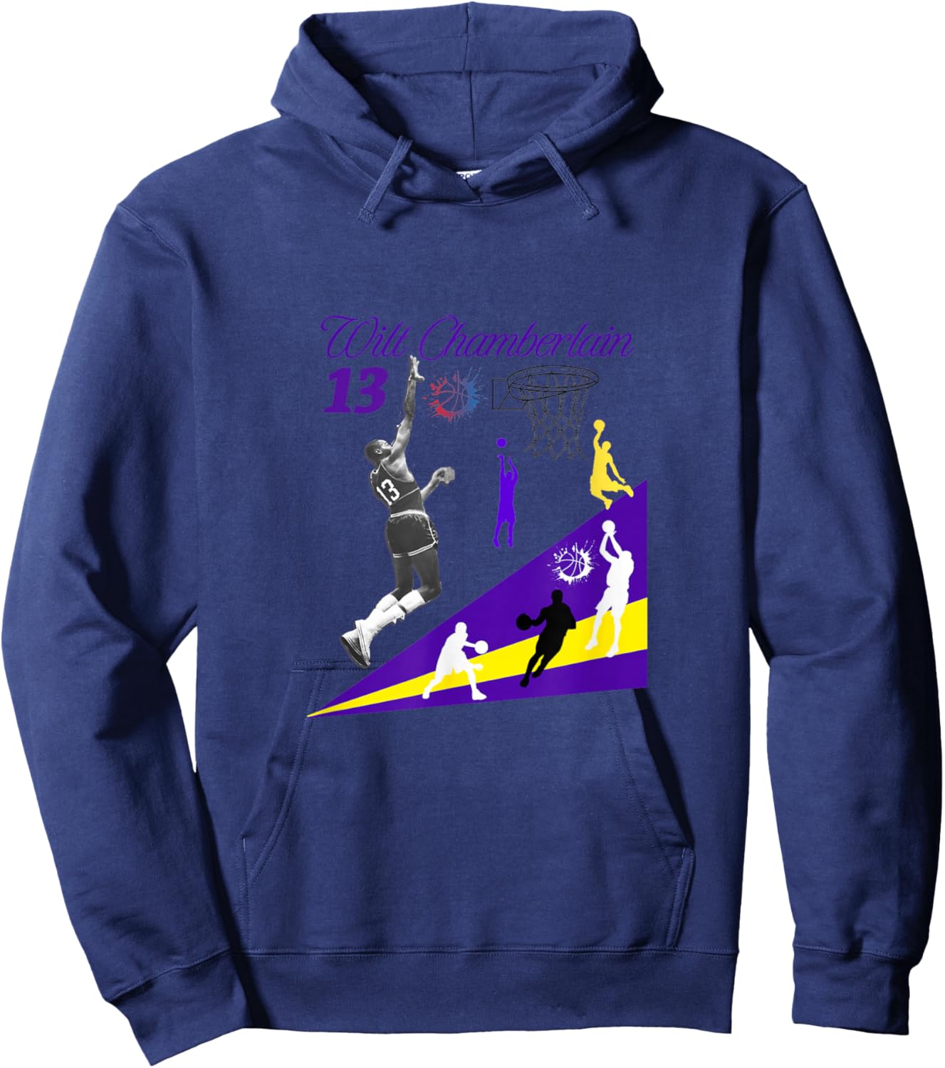 Wilt Chamberlain_NBA_001 Hoodie - Hoodie | Navy
