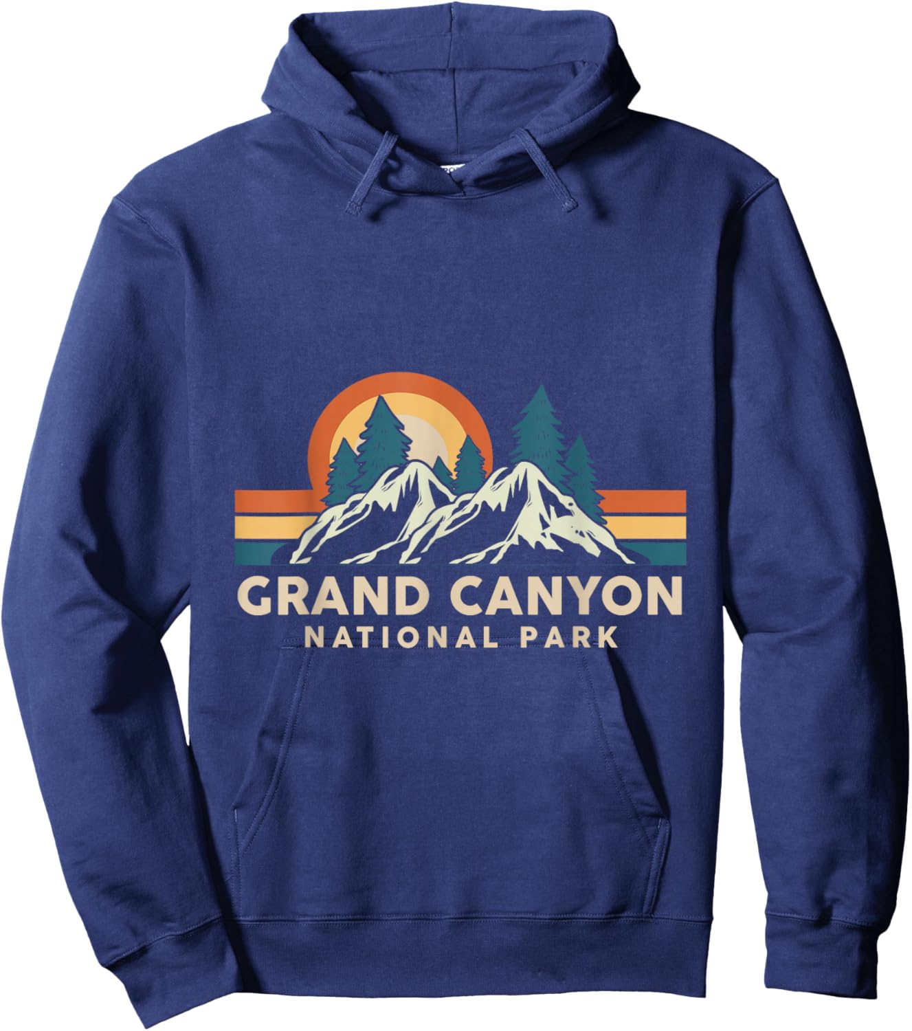 Grand Canyon National Park Arizona Hiking Souvenir Retro Hoodie - Hoodie | Navy