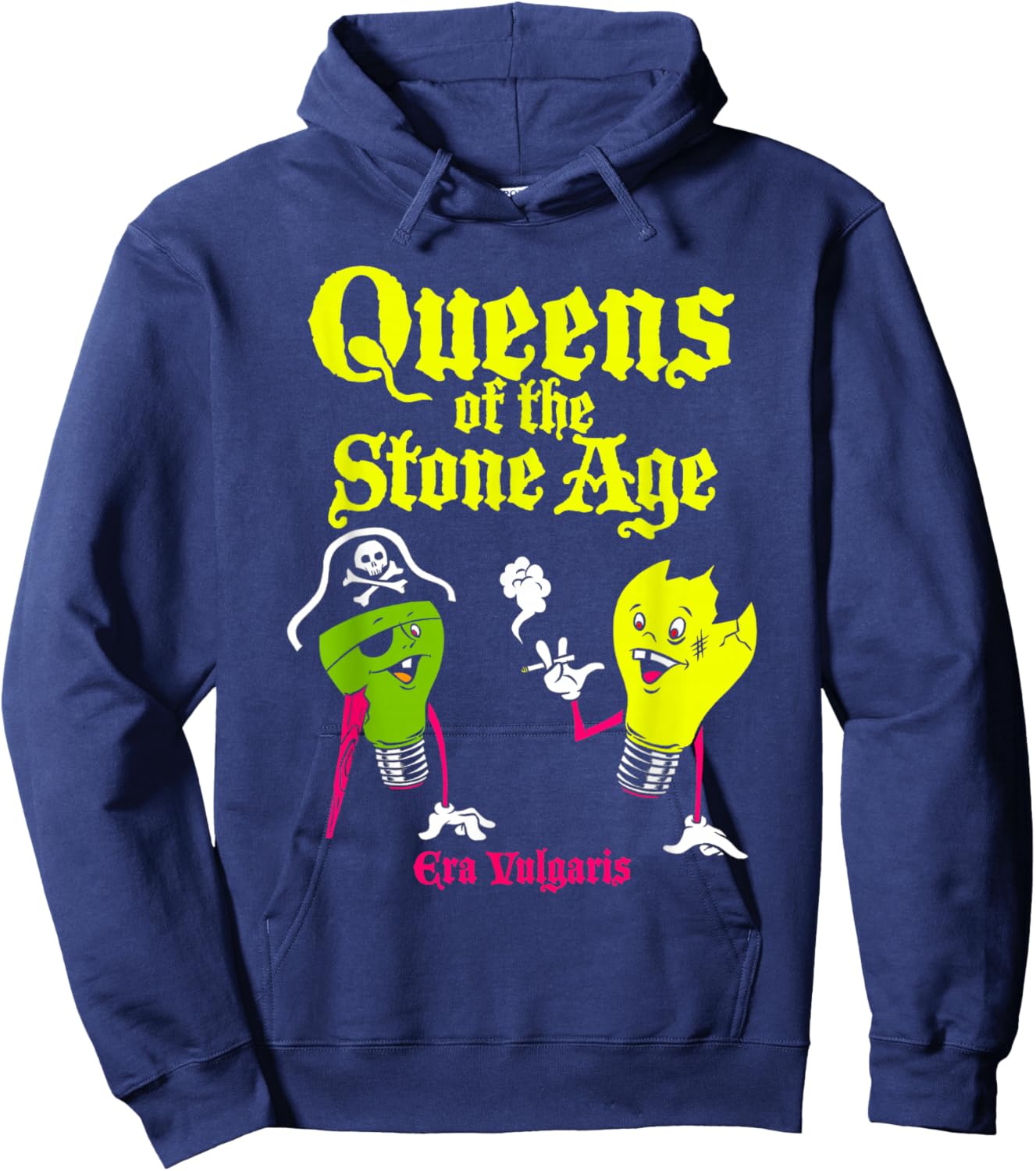 Official Queens of The Stone Age Era Vulgaris Hoodie - Hoodie | Navy