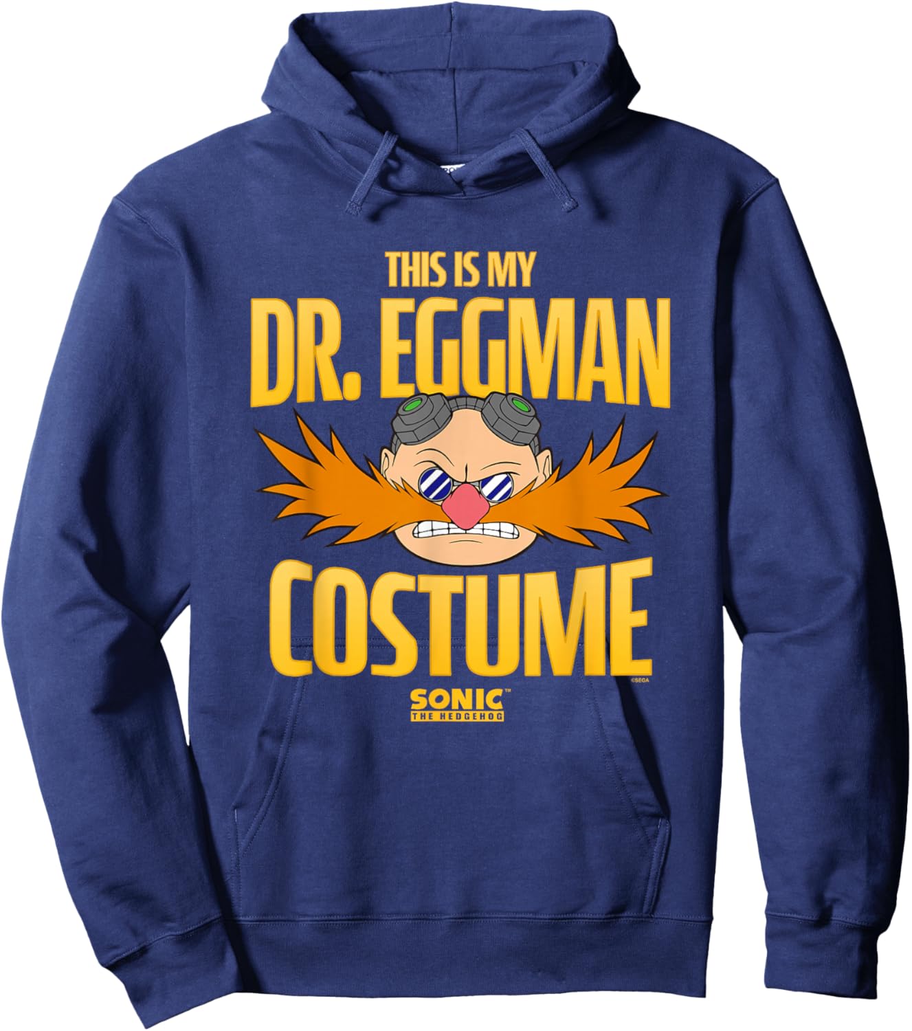 Sonic The Hedgehog Halloween This Is My Dr. Eggman Costume Hoodie - Hoodie | Navy