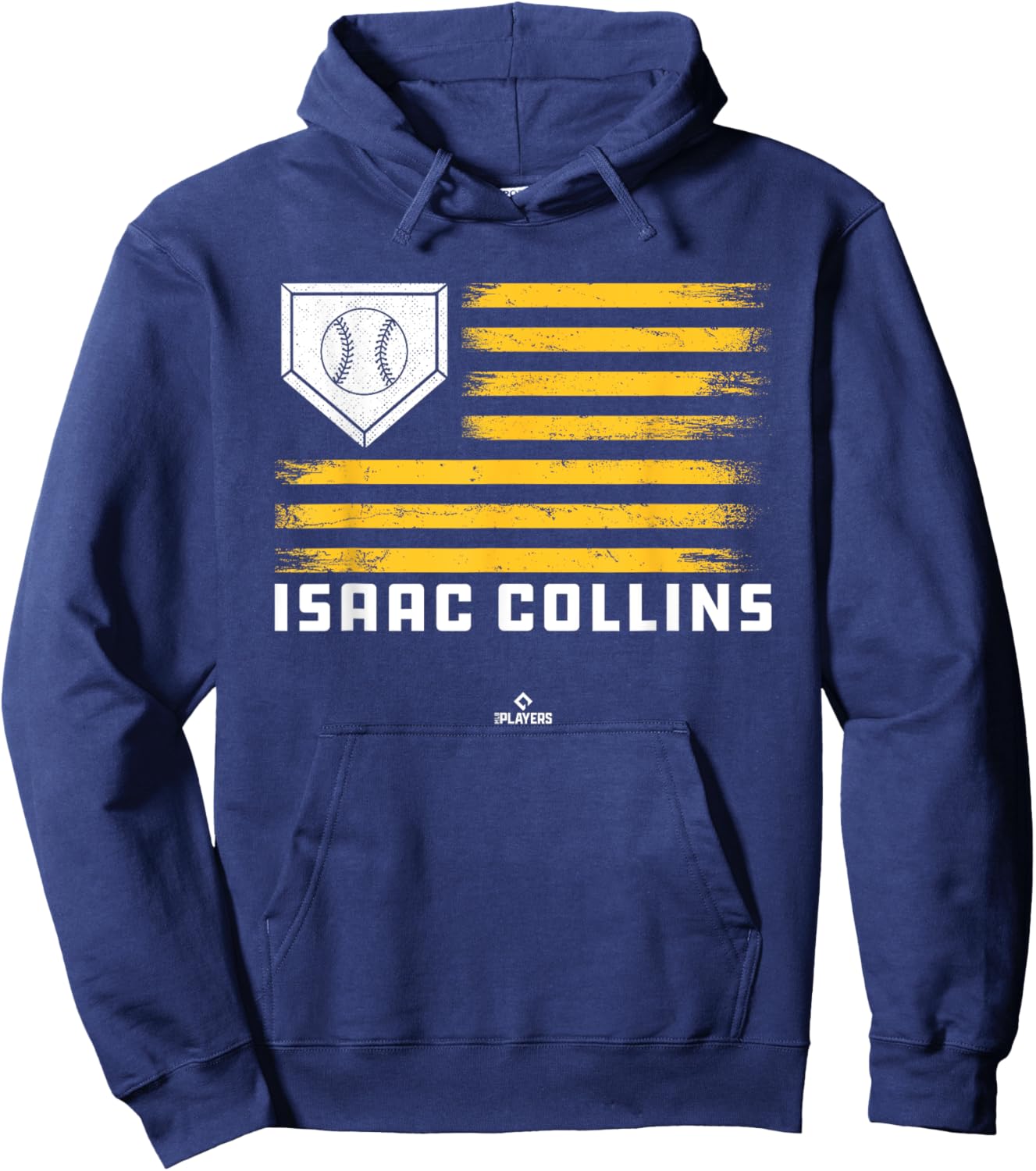 Vintage Flag Gameday Isaac Collins Prospect Baseball Fan Hoodie - Hoodie | Navy