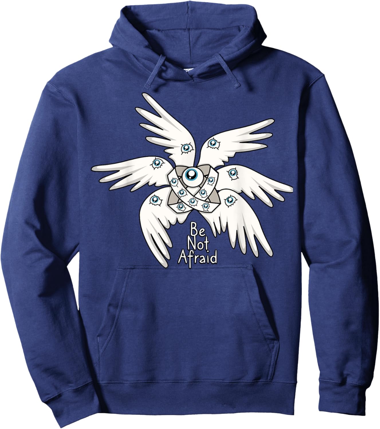 Biblical Angel, Be Not Afraid, Funny Bible Christian Hoodie - Hoodie | Navy