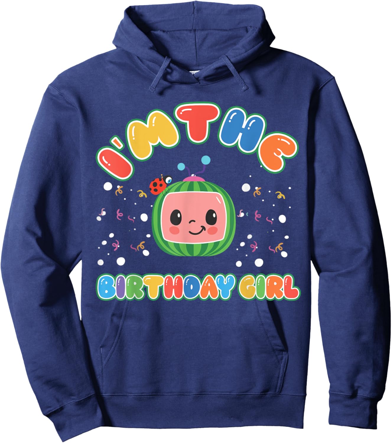 Im The Birthday Girl Melon Family Matching Funny Hoodie - Hoodie | Navy