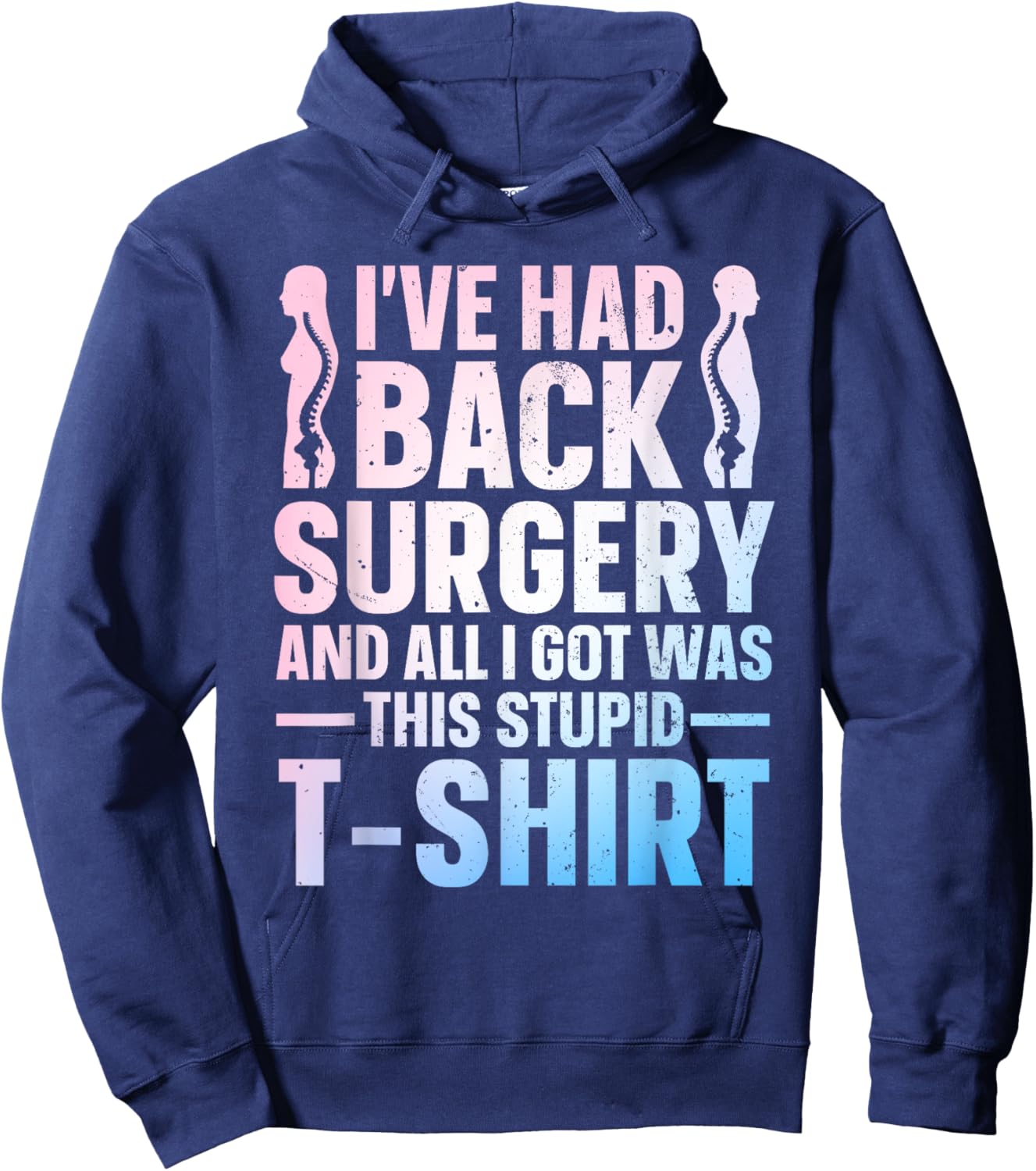 Back Surgery Recovery Design Women Post Back Surgery Hoodie - Hoodie | Navy