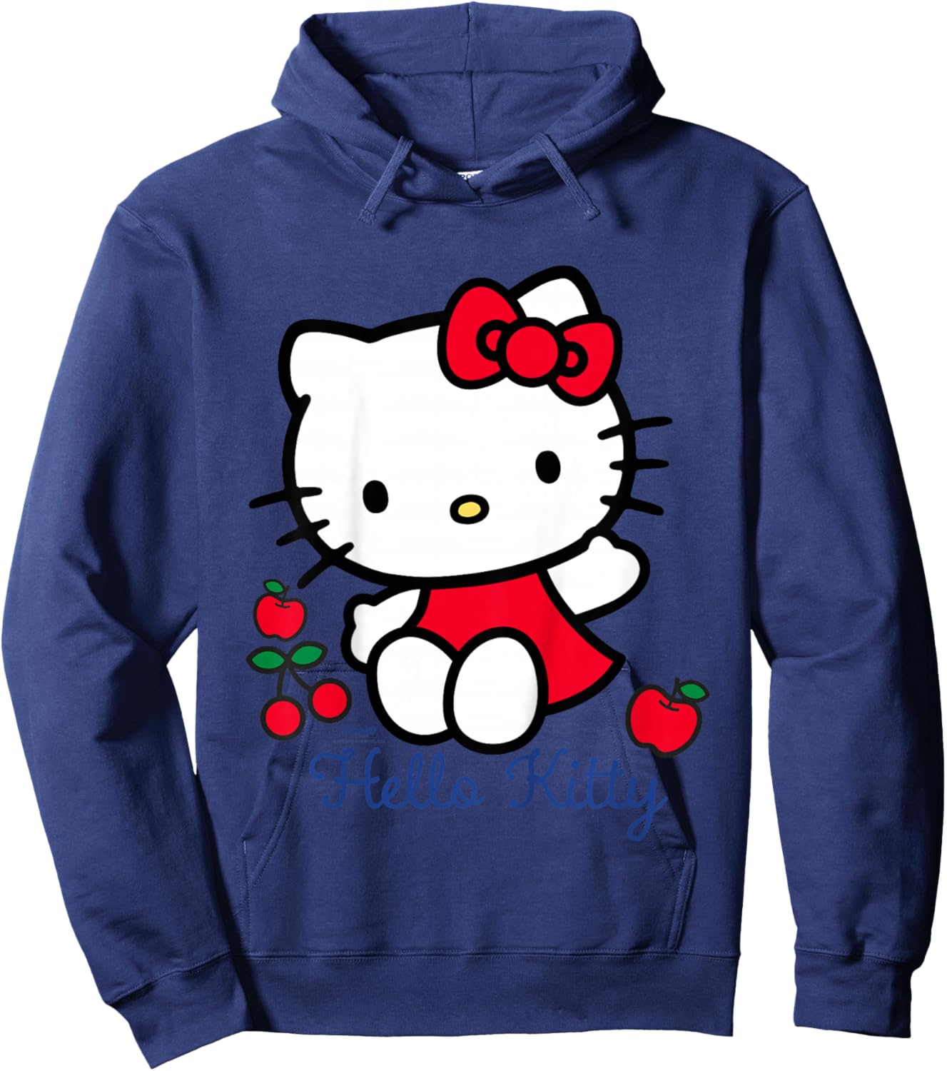 Hello Kitty Cherry Bow Sweet Cute Friends XOXO Pose Classic Hoodie - Hoodie | Navy