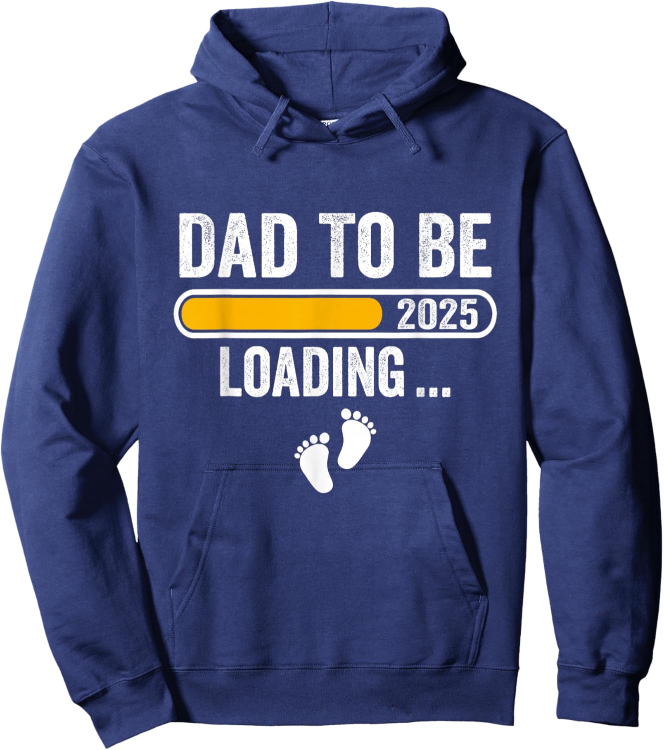 Dad To Be 2025 Dad est 2025 Daddy To Be Promoted to Daddy Hoodie - Hoodie | Navy