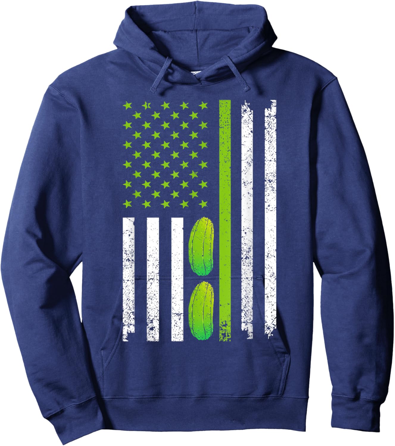 Pickle Design Women Kids Gag Pickle Novelty Costume Hoodie - Hoodie | Navy