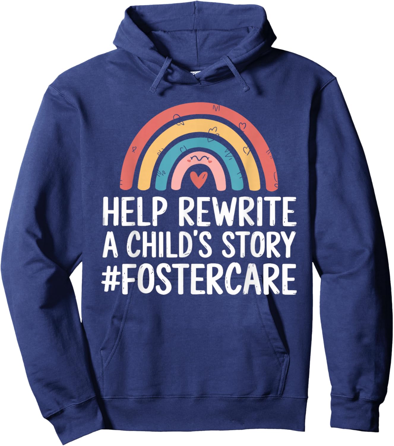 Foster Care Design for Foster Parents Foster Mom and Dad Hoodie - Hoodie | Navy