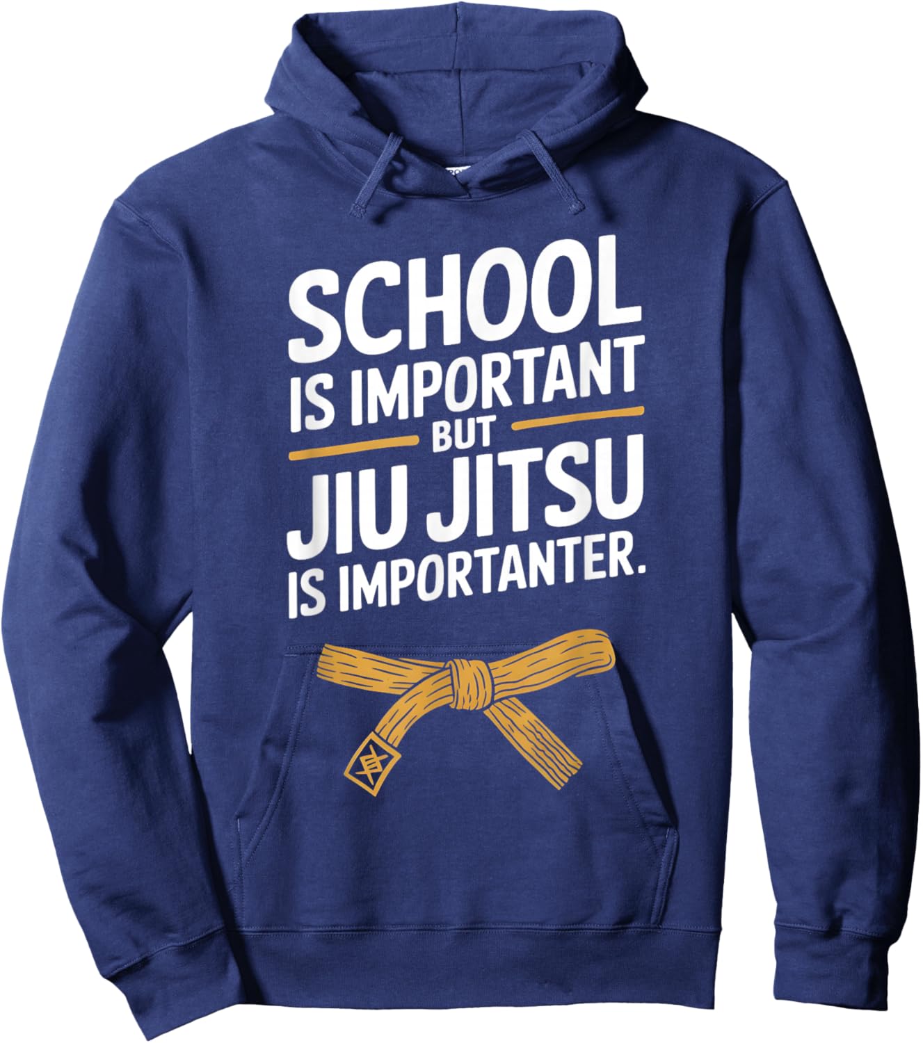 Jiu Jitsu Kid Jiu Jitsu is Importanter Funny BJJ Hoodie - Hoodie | Navy