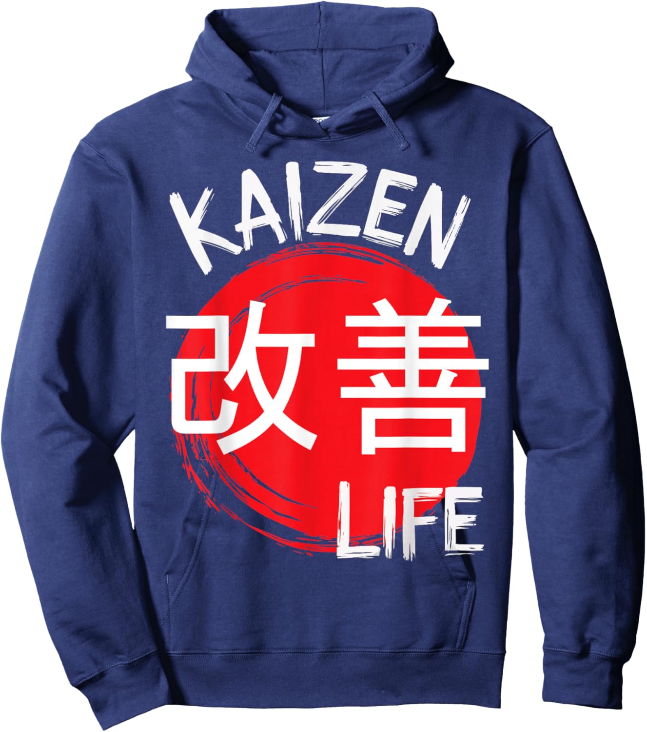 Kaizen Continuous improvement Kai Zen Japanese Motivation Hoodie - Hoodie | Navy