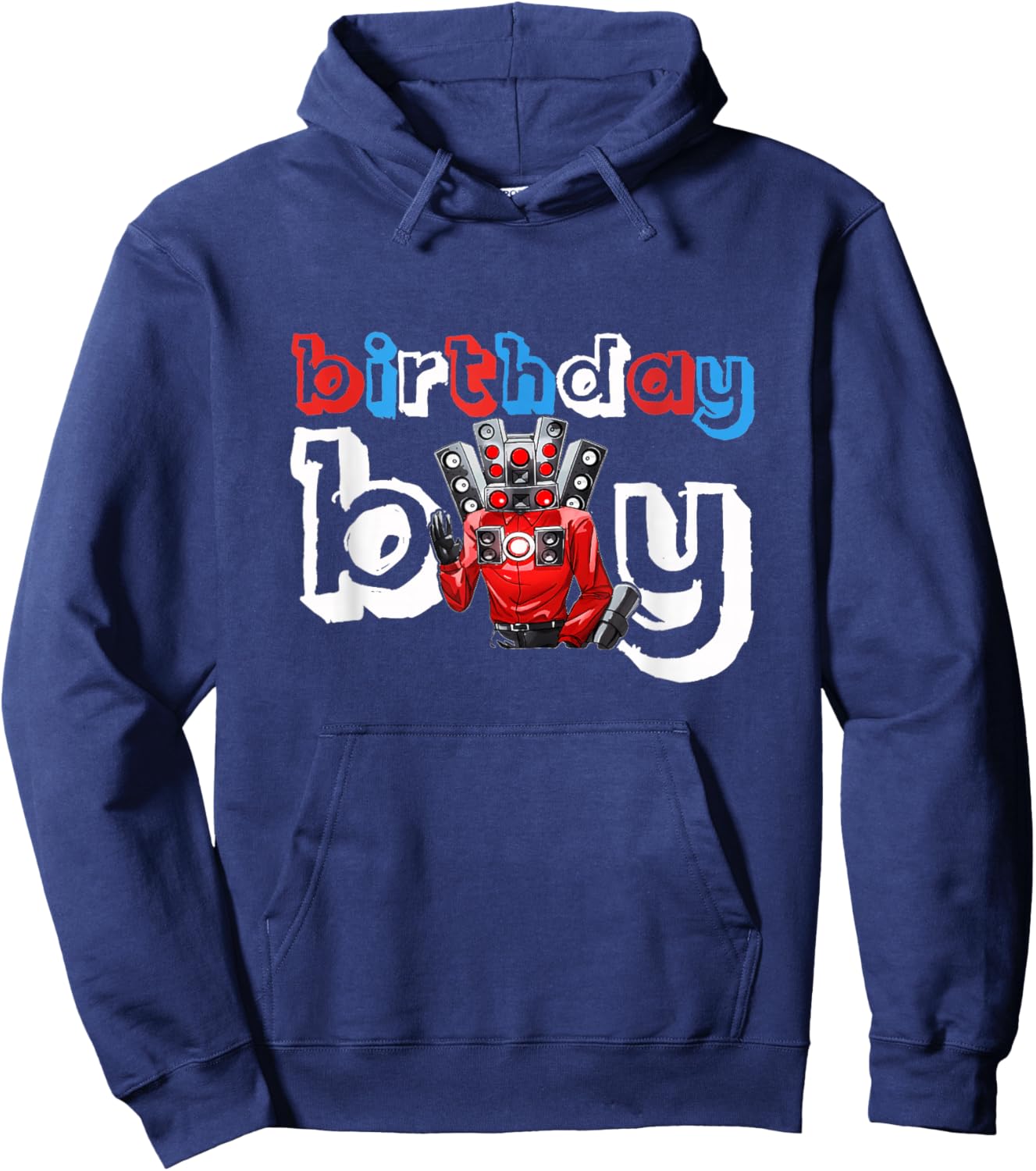 I'm The Birthday Boy Skibidi Toilet Speakerman Hoodie - Hoodie | Navy