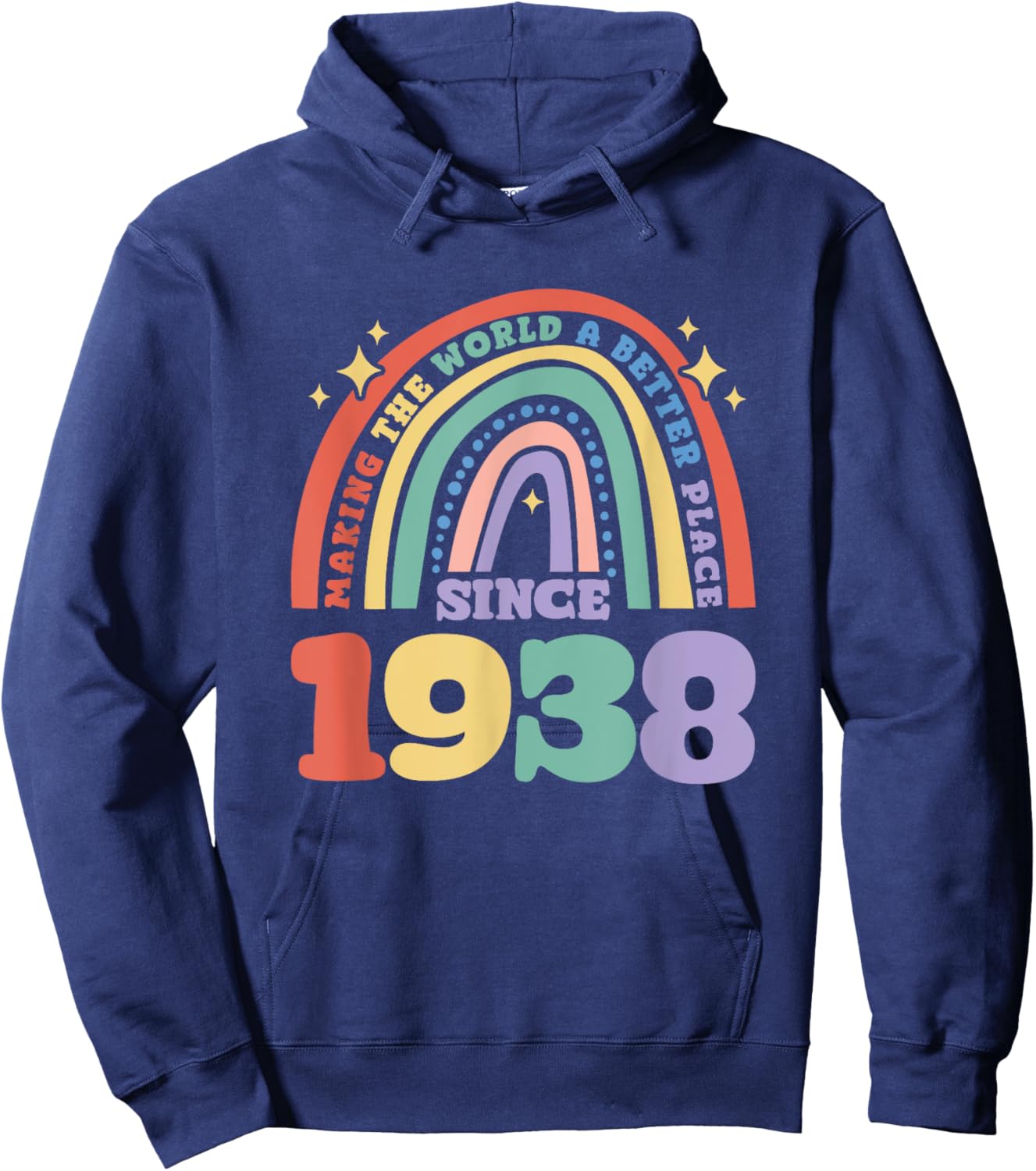 Making the world a better place since 1938, 1938 Birthday Hoodie - Hoodie | Navy