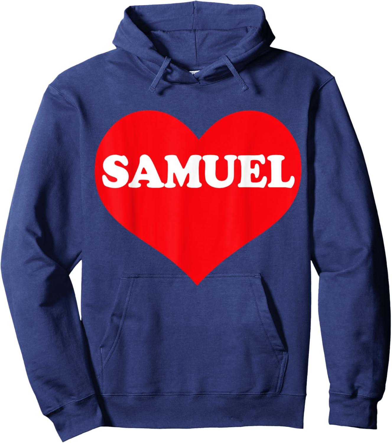 I Heart Samuel, I Love Samuel Custom Hoodie - Hoodie | Navy