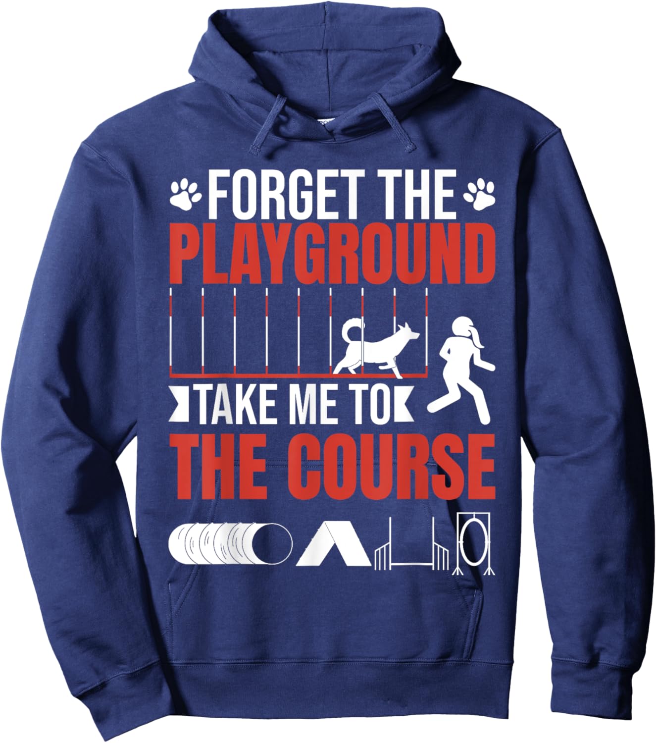 Canine Dog Agility Hoodie - Hoodie | Navy