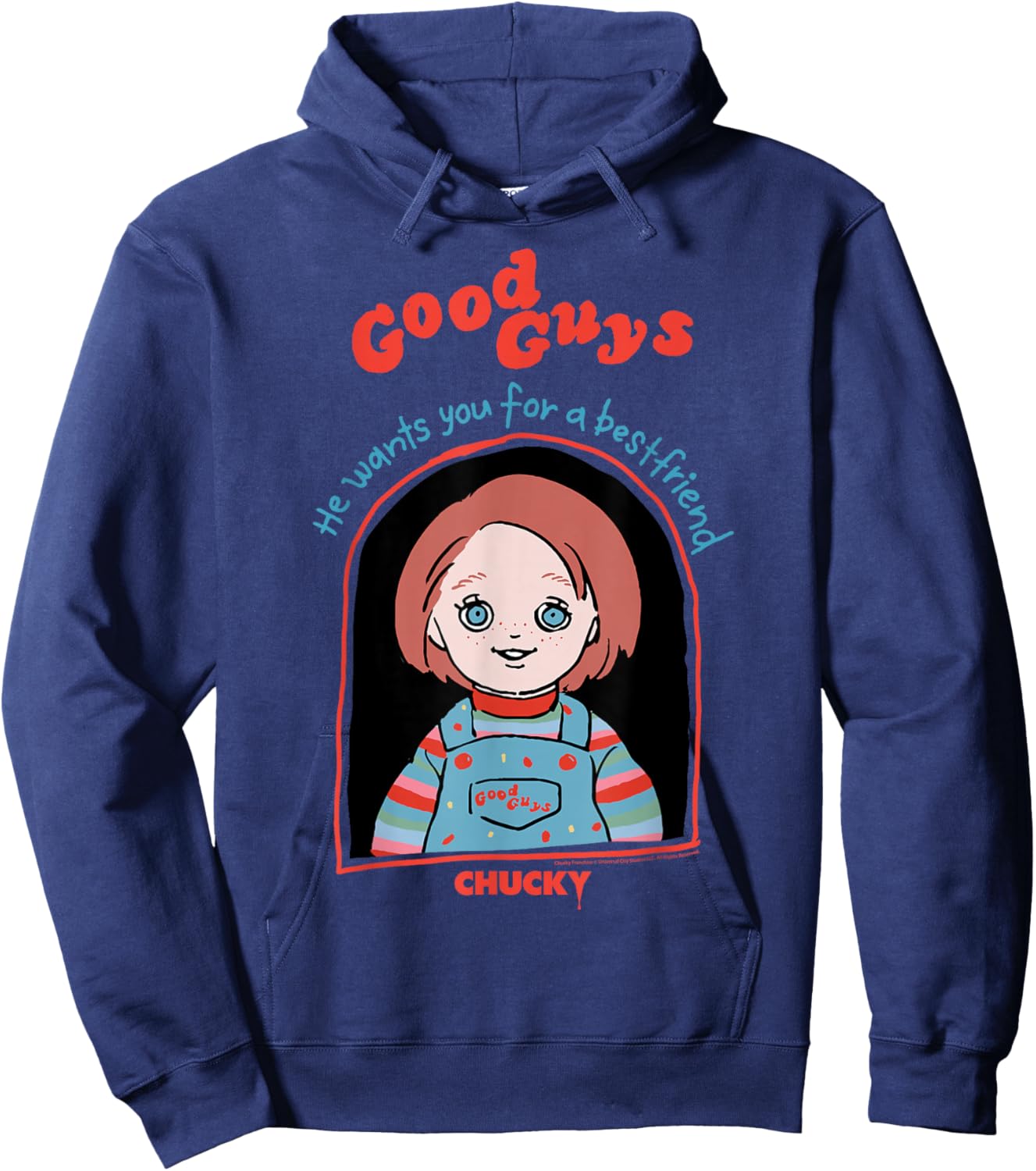 Chucky Good Guys Doll Box Doodle Hoodie - Hoodie | Navy