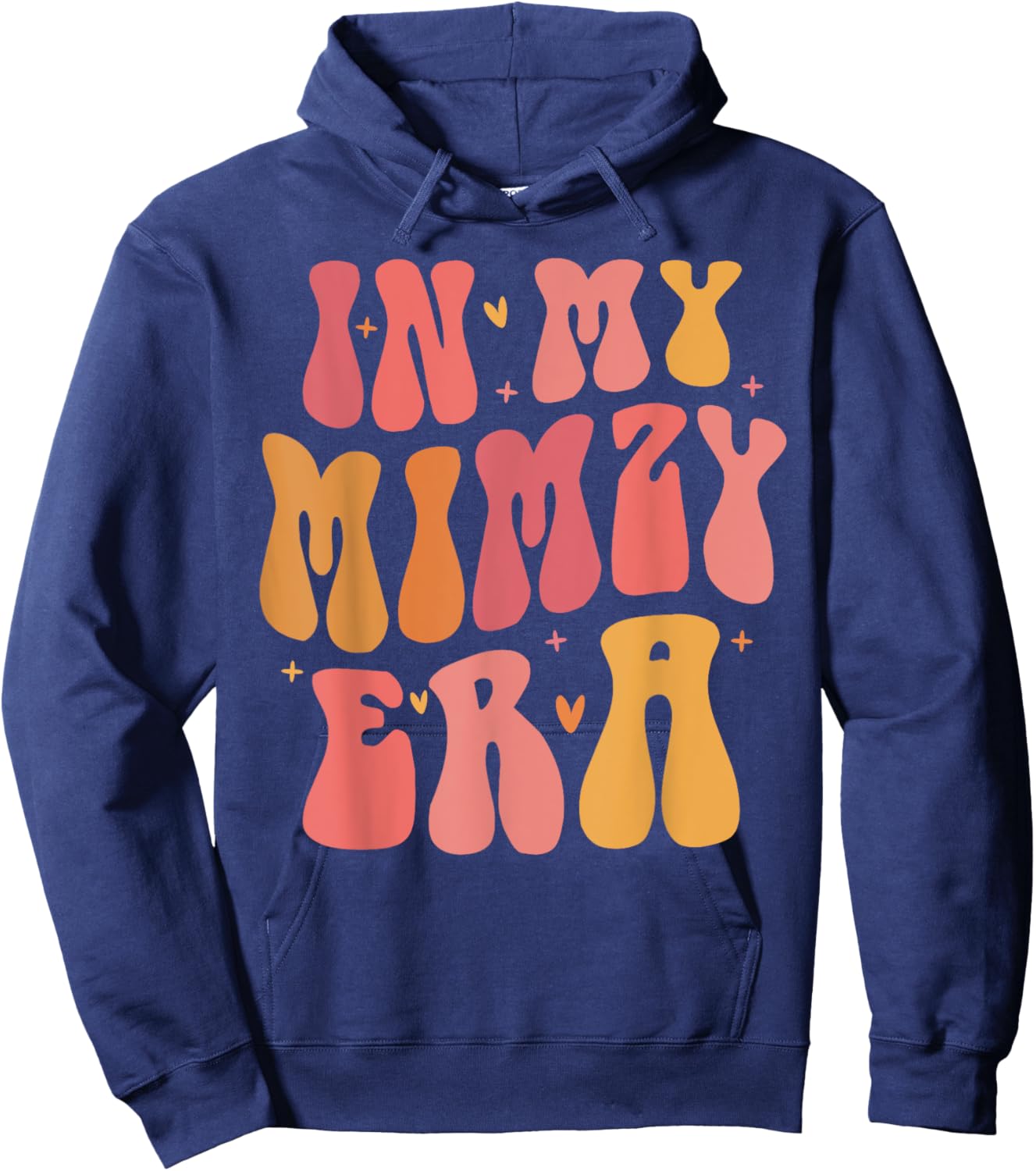 In My Mimzy Era Baby Announcement for Grandma Mother's Day Hoodie - Hoodie | Navy