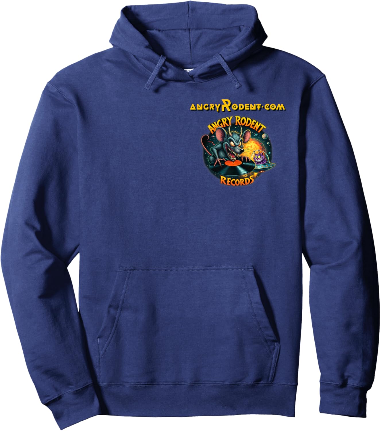 Angry Rodent Records Hoodie - Hoodie | Navy