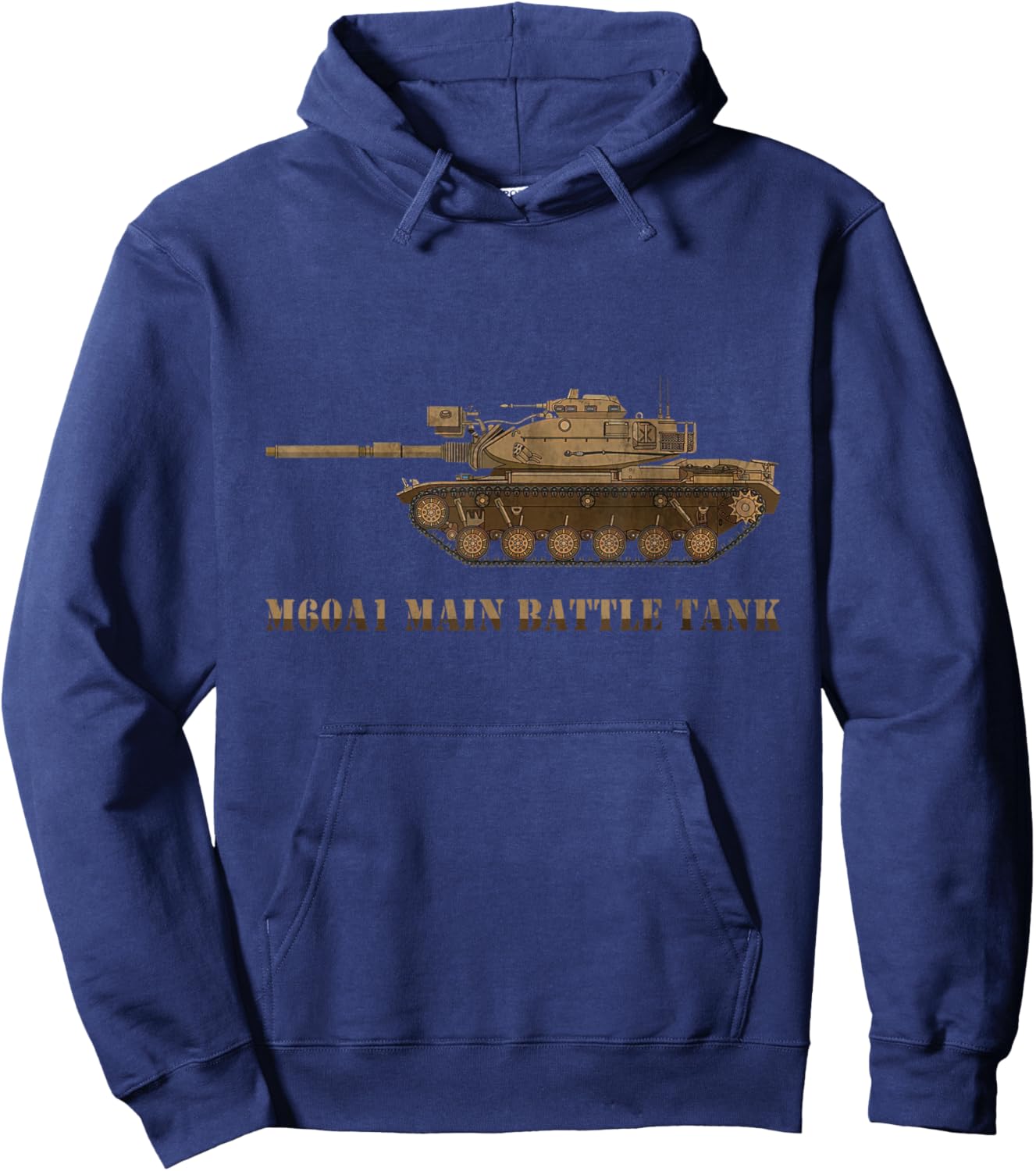 M60 A1 Patton Tank American Tanks Diagram Veteran Day Hoodie - Hoodie | Navy