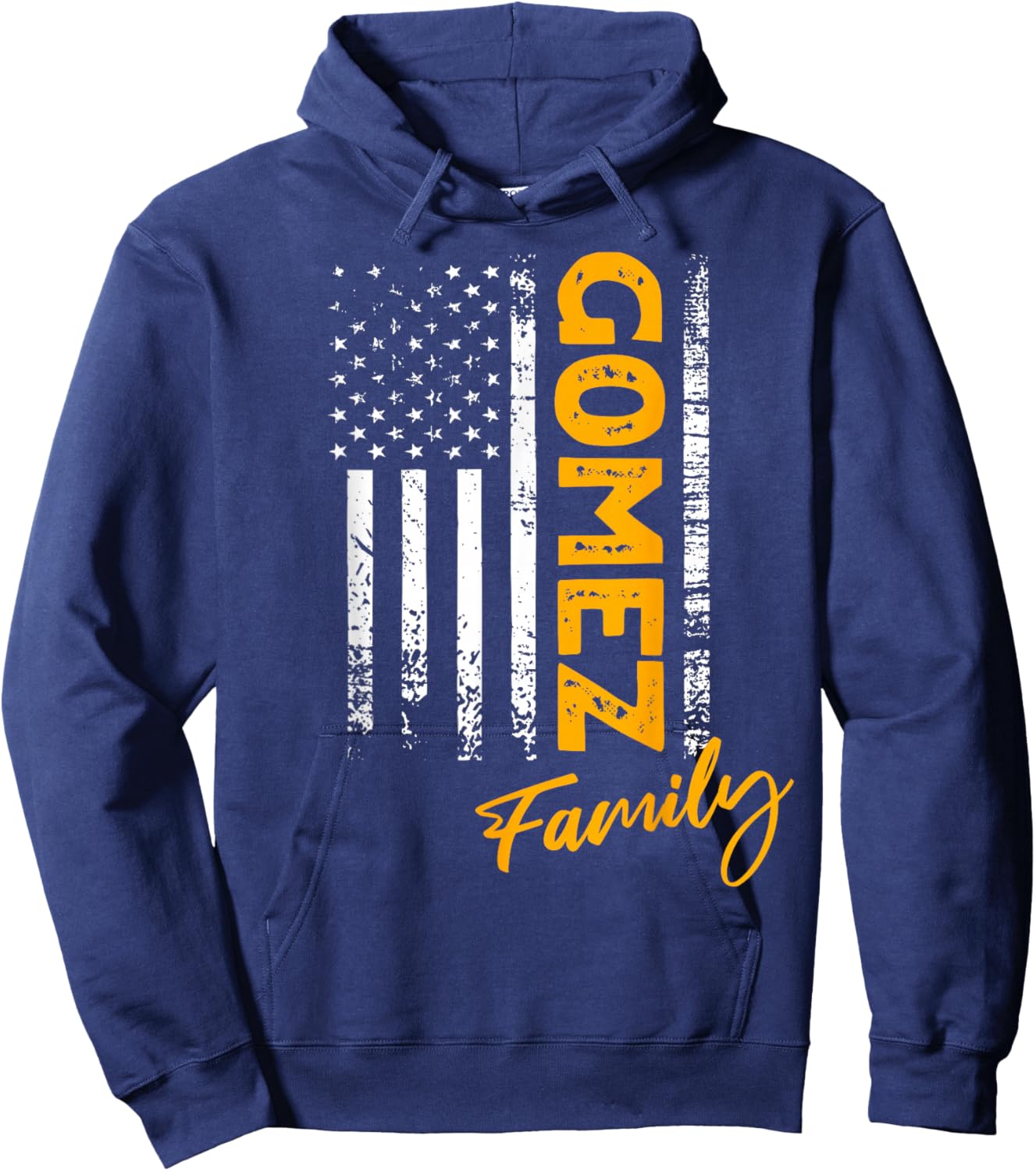 Gomez Surname American Gomez Last Name Gomez Hoodie - Hoodie | Navy