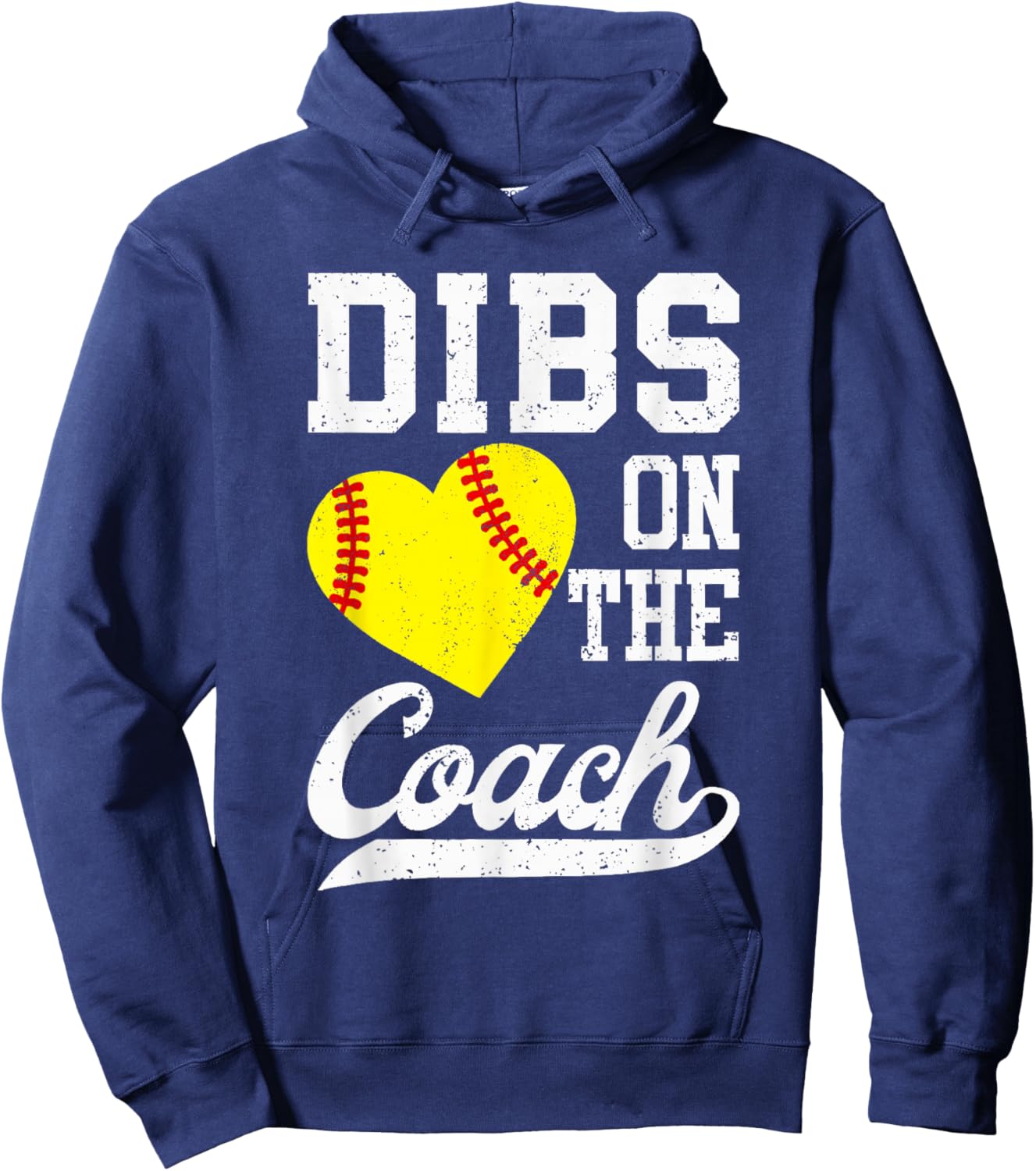 Dibs On The Coach Softball For Coach Wife Women Sport Hoodie - Hoodie | Navy