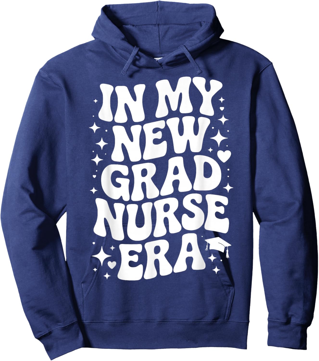 in My New Grad Nurse Era, RN Graduation, Nursing Residency Hoodie - Hoodie | Navy