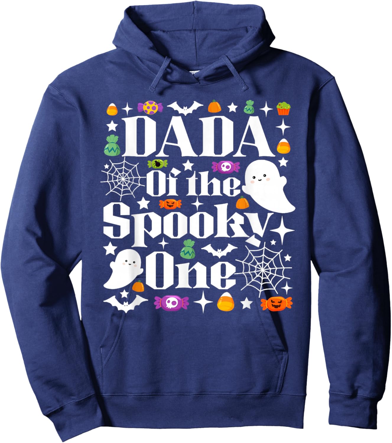 Dada of The Spooky One Halloween First Birthday Boy Hoodie - Hoodie | Navy