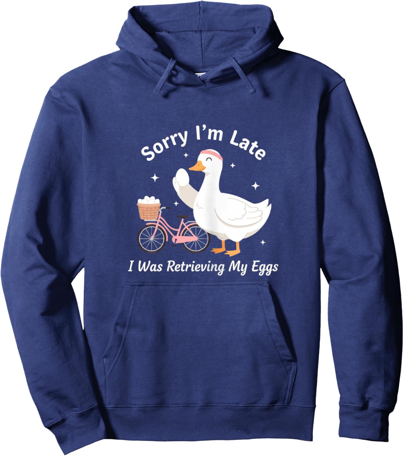 IVF Miracle Egg Retrieval Infertility Goose IVF Mom IVF Hoodie - Hoodie | Navy