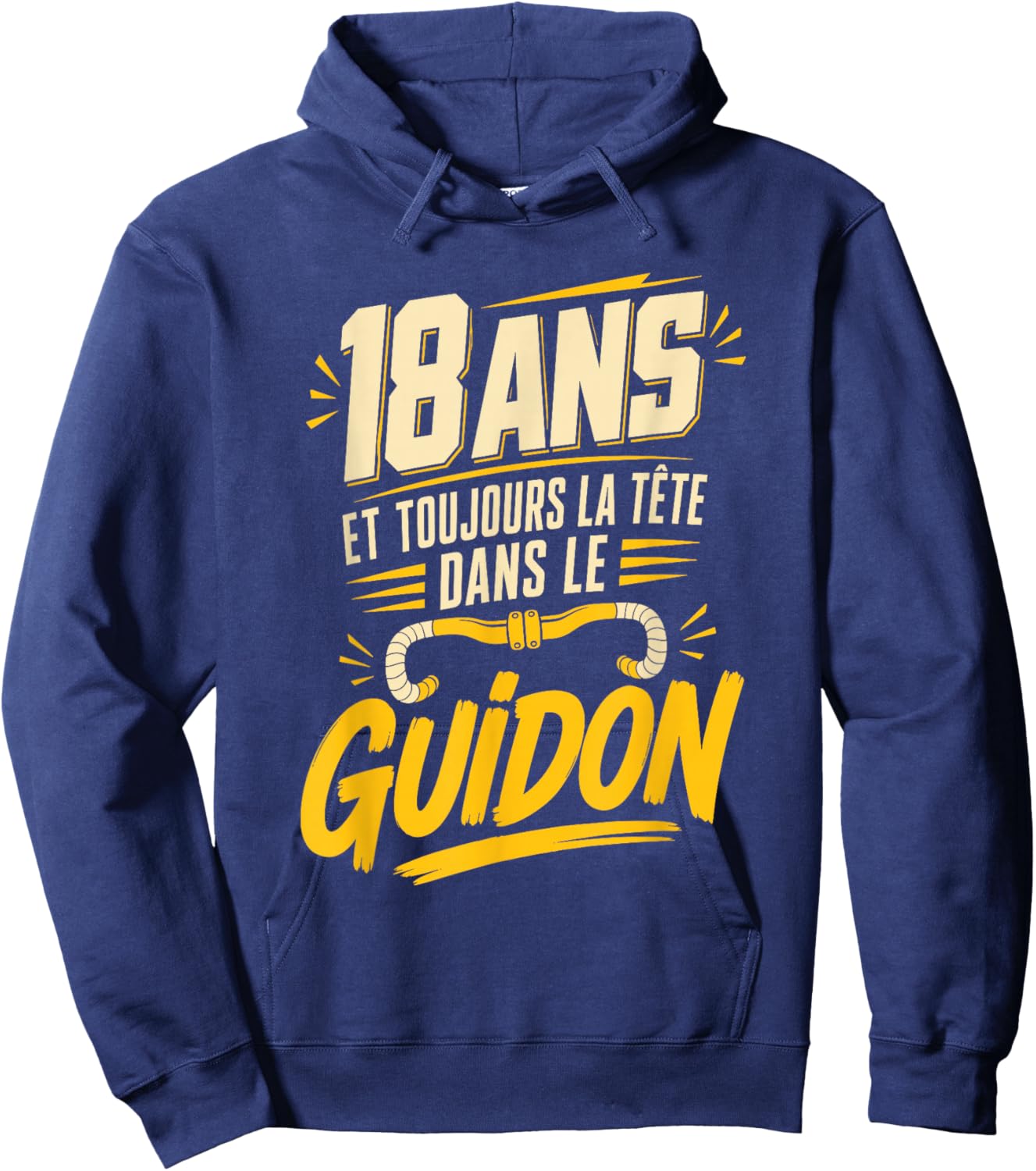 18 Ans Vélo Homme Humour Cycliste Cadeau Anniversaire Hoodie - Hoodie | Navy