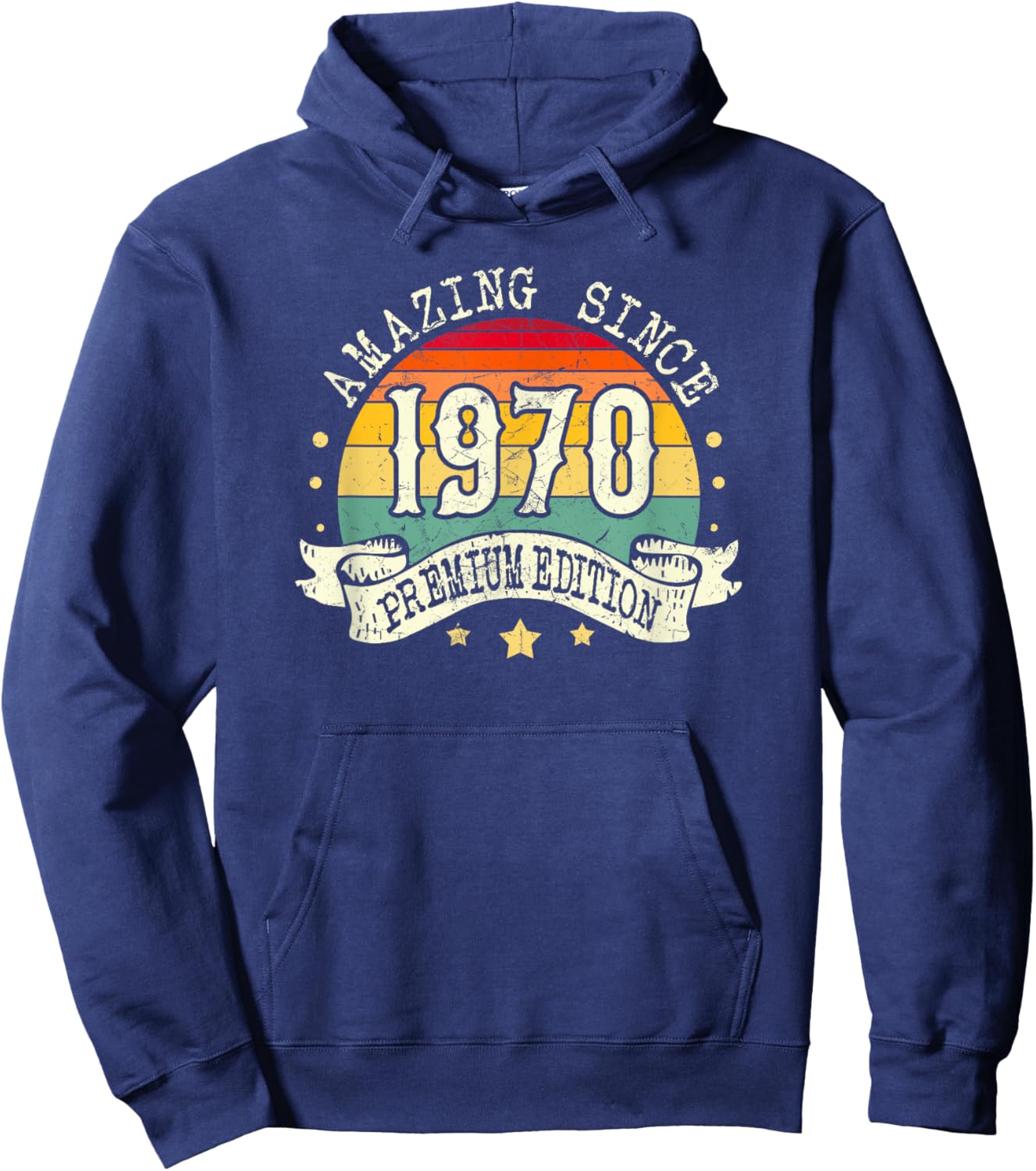 1970 Birthday Amazing Premium Edition Born In 1970 Birthday Hoodie - Hoodie | Navy