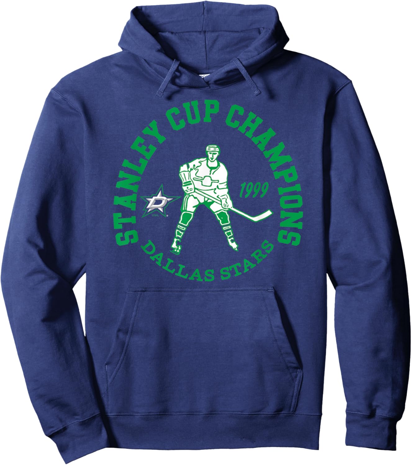 Dallas Stars Stanley Cup Champions 1999 Black Hoodie - Hoodie | Navy