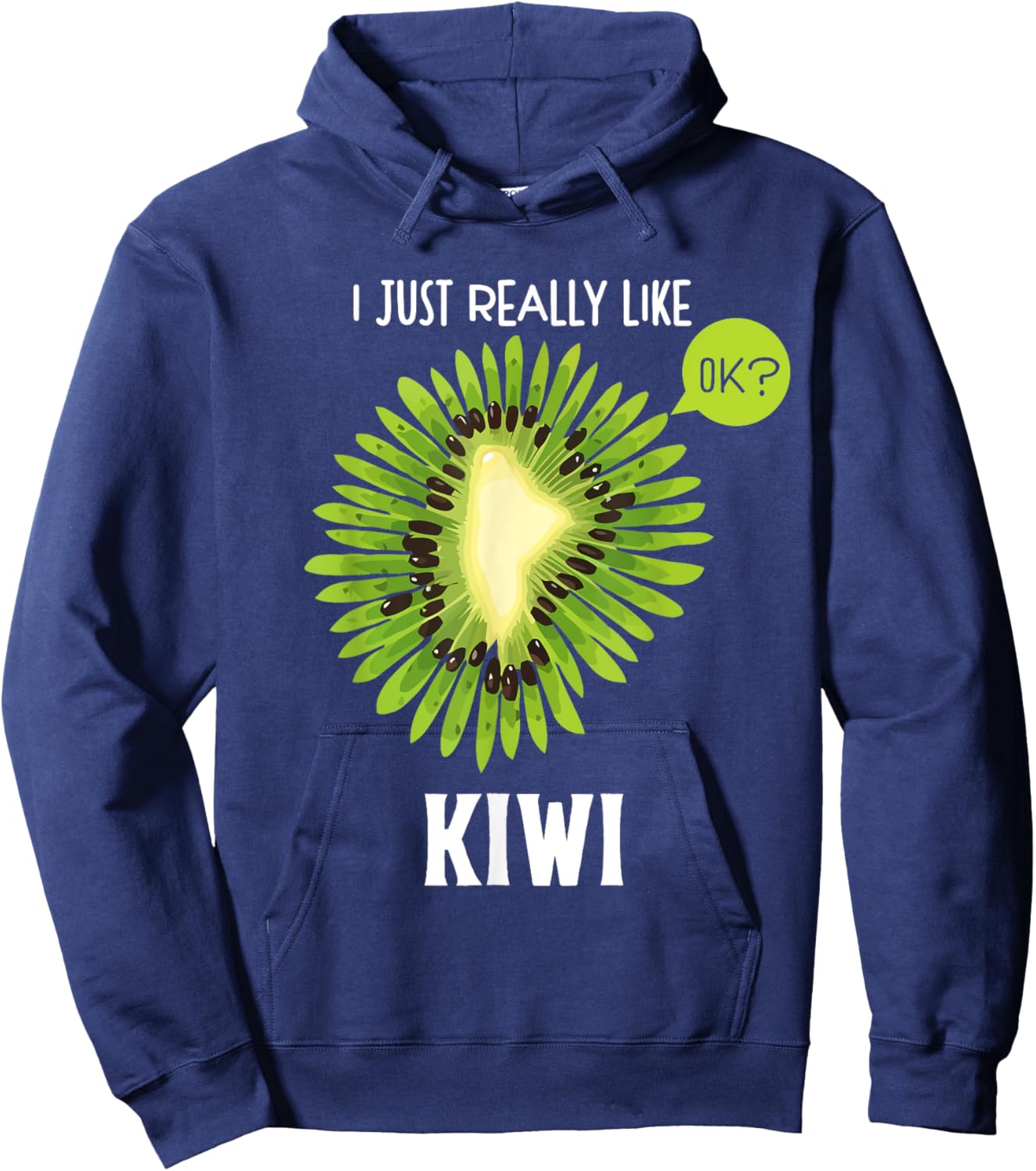 Cute Kiwi Apparel Fruit Lover Summer Matching Group Men Women Girls Kids Hoodie - Hoodie | Navy
