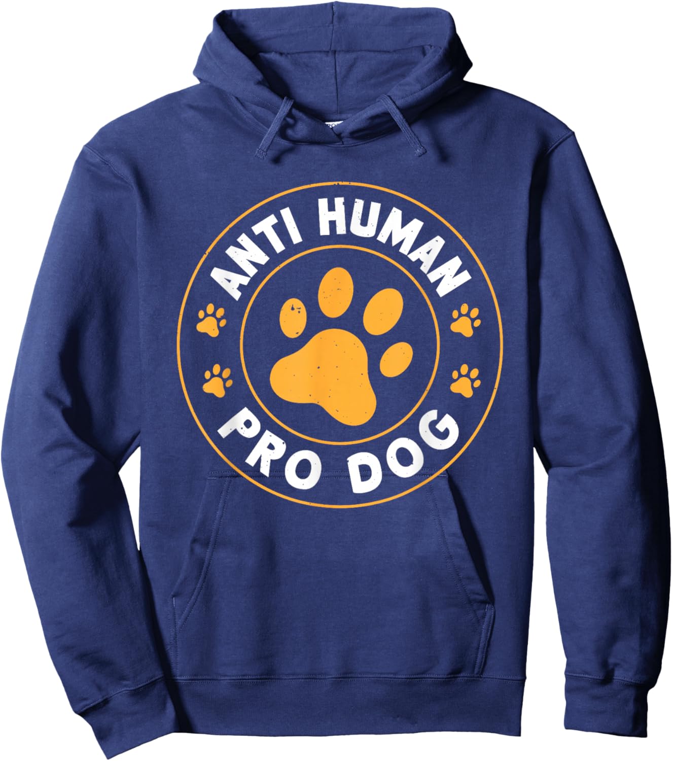Anti Human Pro Dog Hoodie - Hoodie | Navy