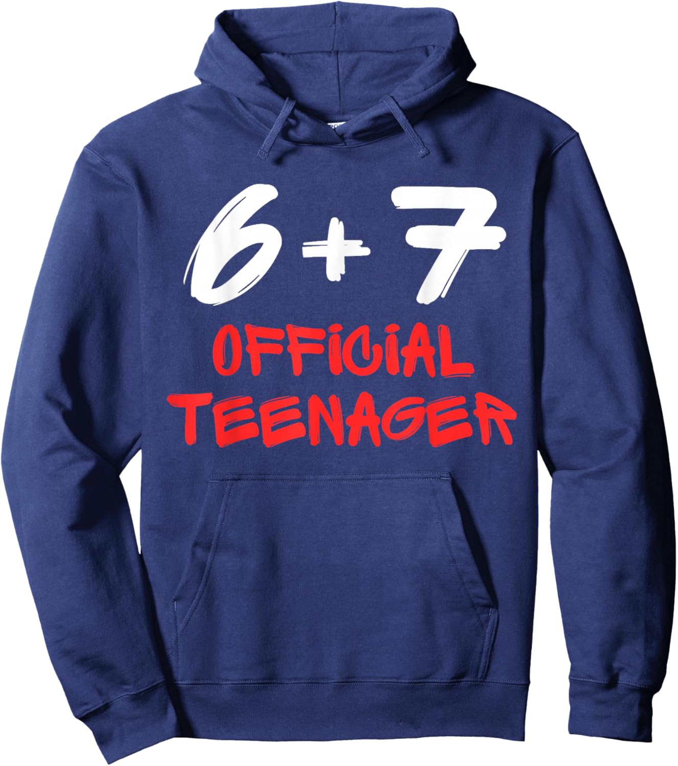 Funny 13th Birthday Official Teenager 6+7 Year Old Boys Kids Hoodie - Hoodie | Navy